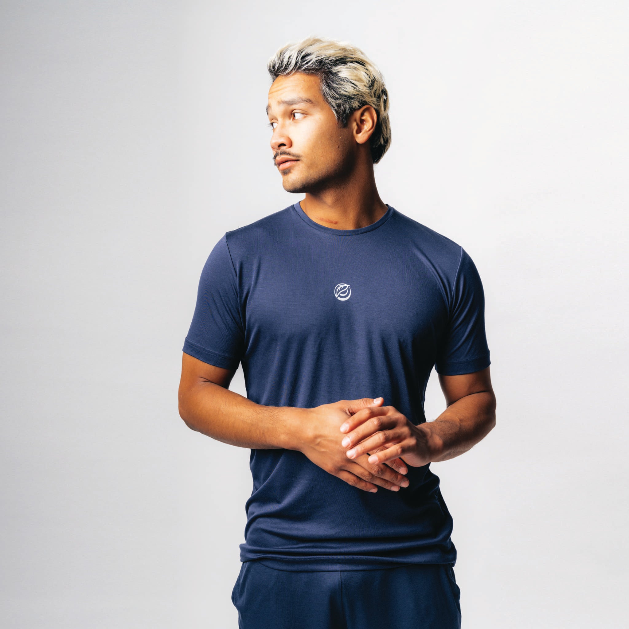 ATTITUDE 2.0 I Natural Performance Tee - navy blau