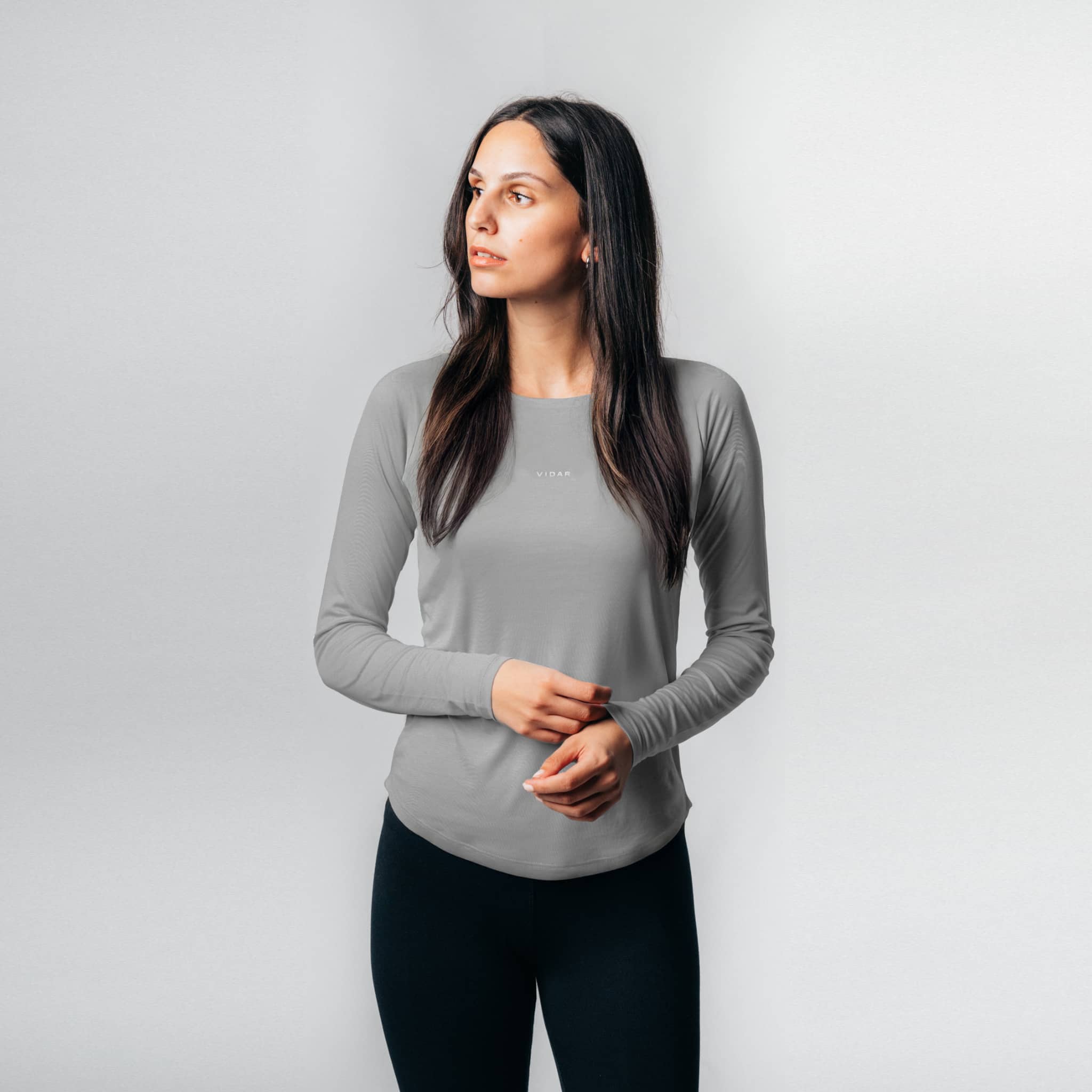 FLOW | Natural Sport Longsleeve - hellgrau
