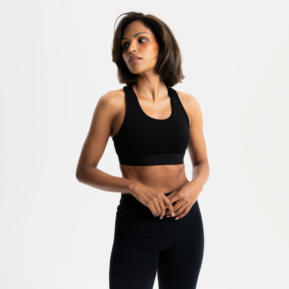 BREATH | Natural Sportsbra | Black