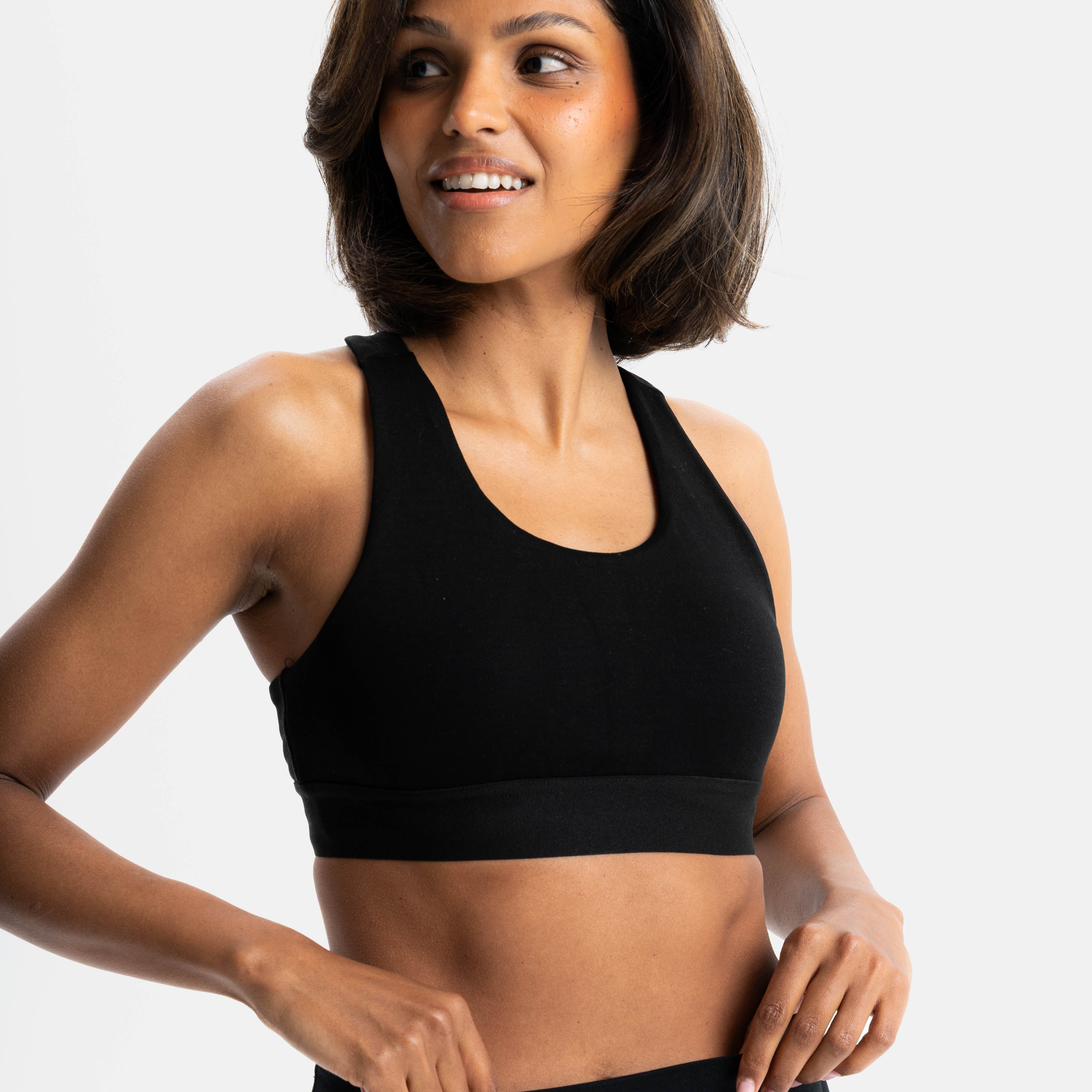BREATH | Natural Sportsbra – schwarz