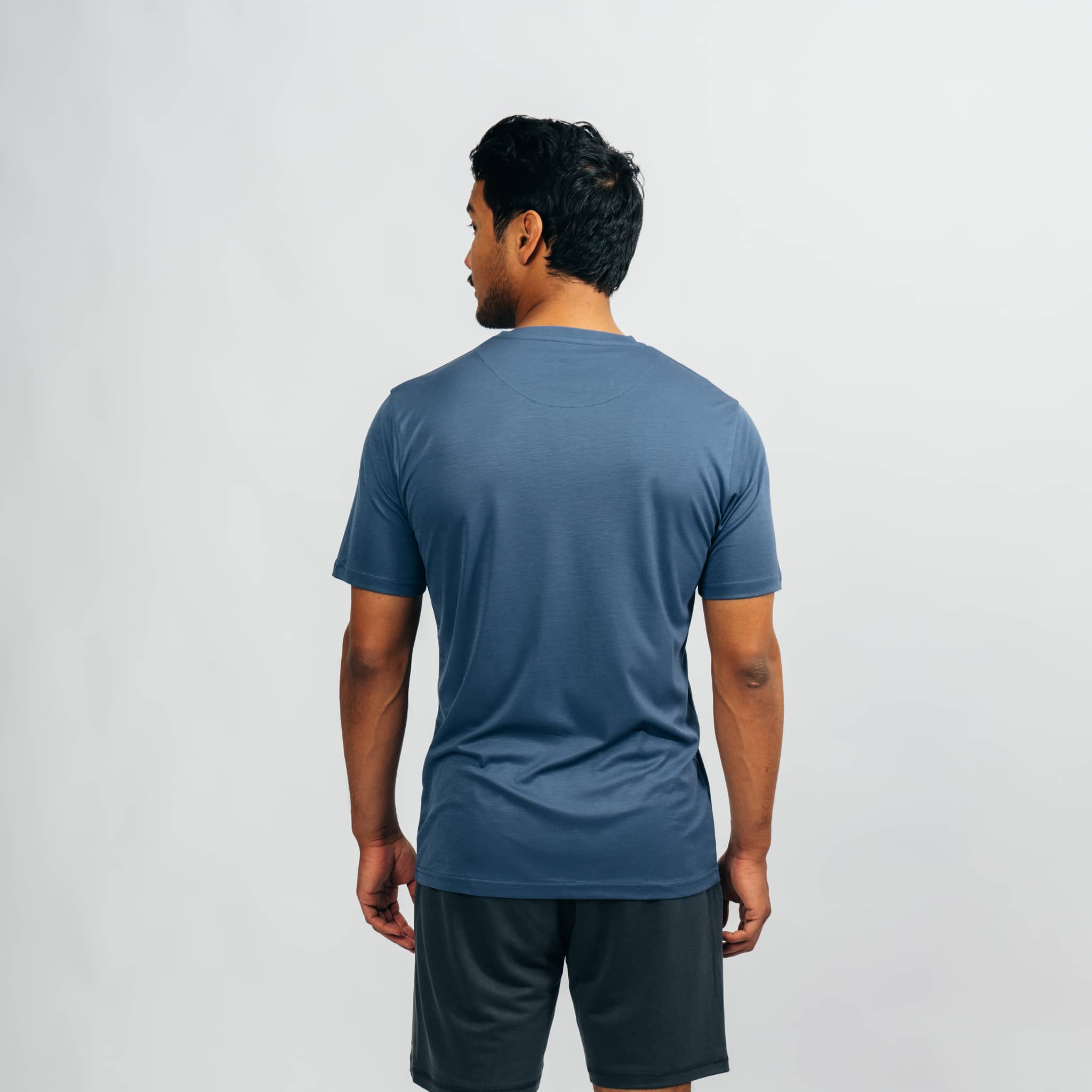 RESET I Natural Performance Tee - marineblau