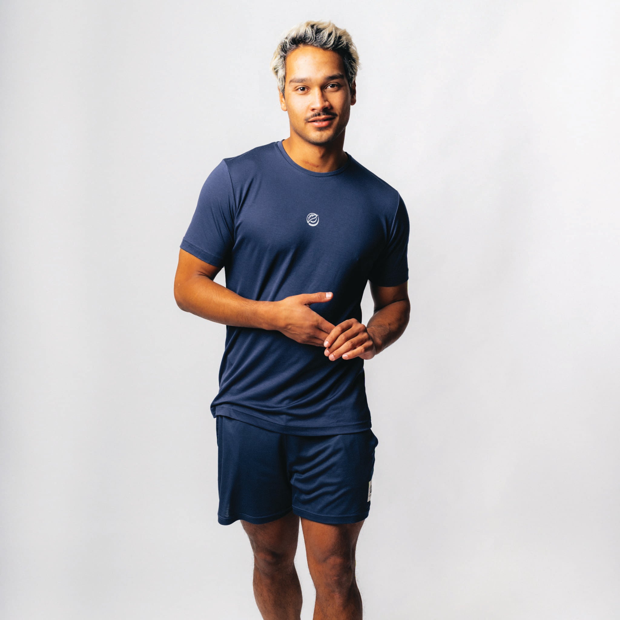 ATTITUDE 2.0 I Natural Performance Tee - navy blau