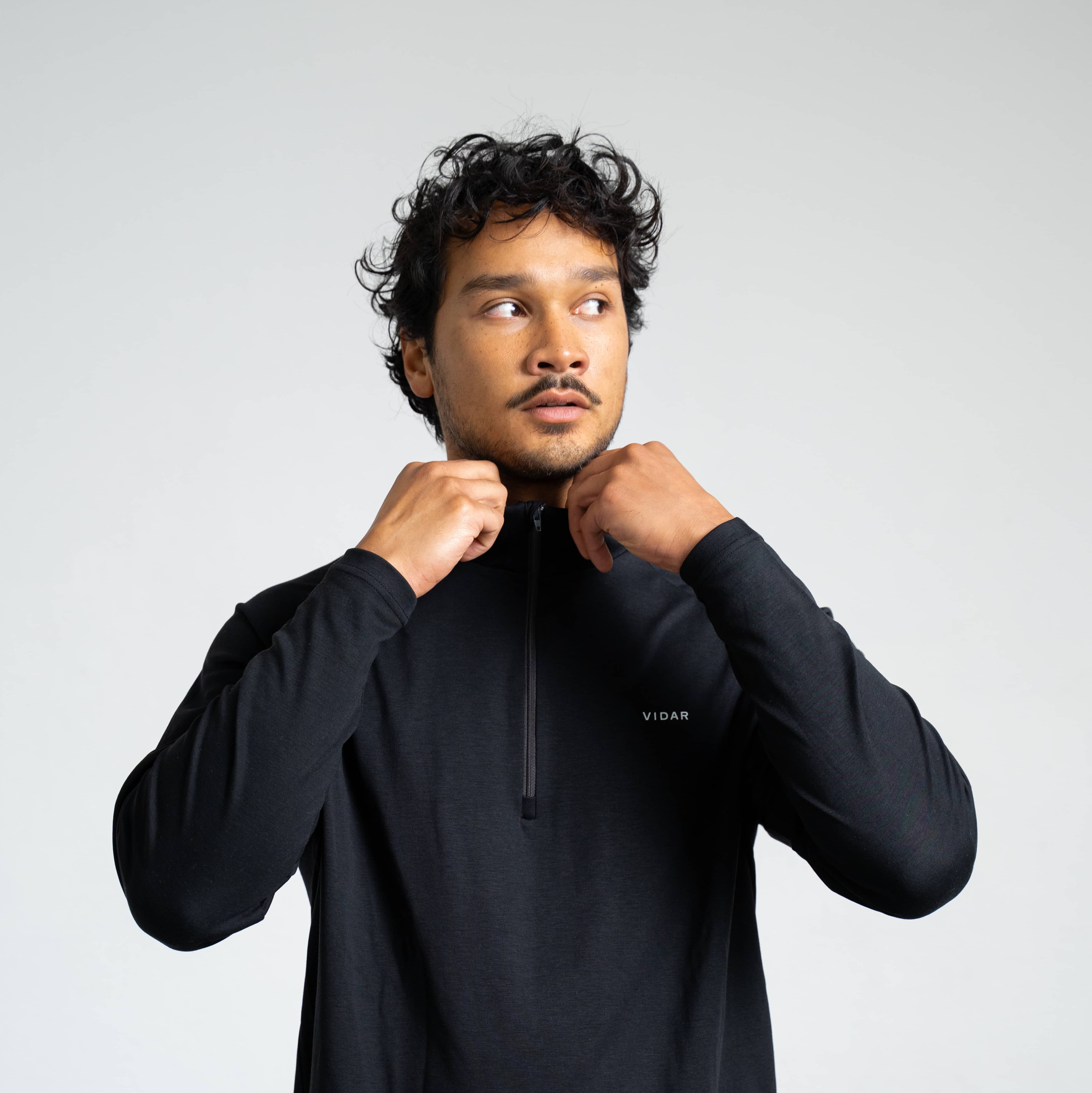 MOTION | Natural Quarter-Zip - schwarz