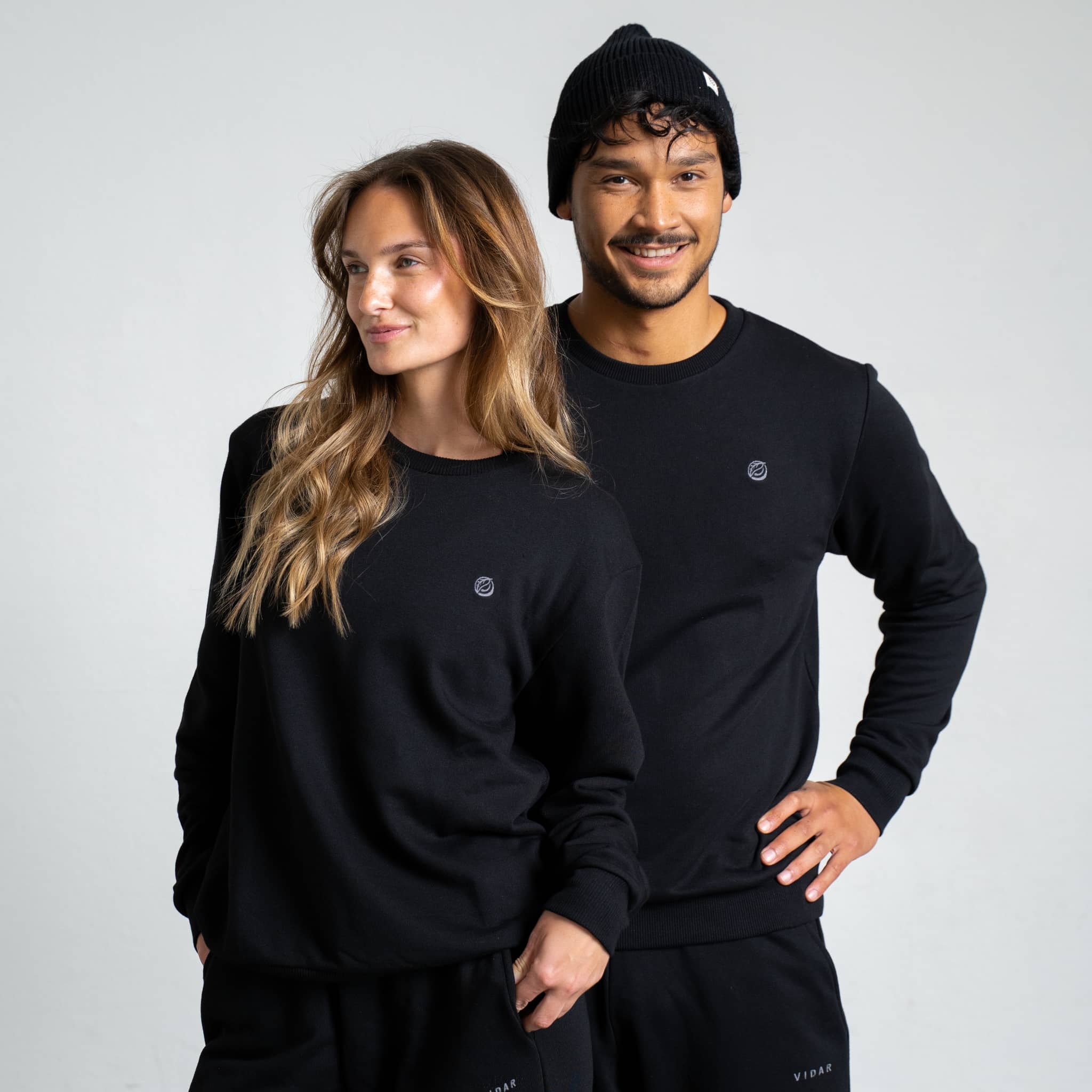 Jogginganzug aus TENCEL™ und Biobaumwolle - schwarz