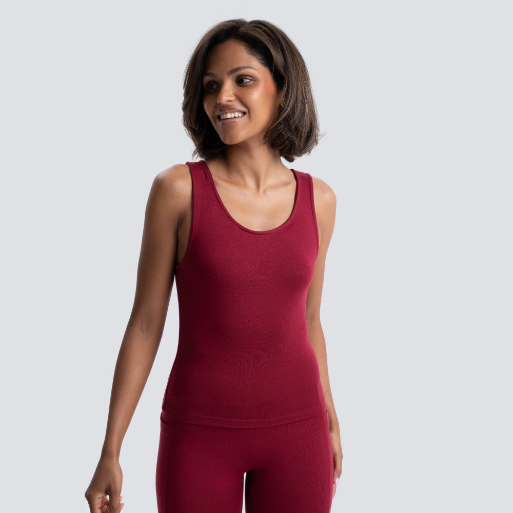 PULSE | Natural Sport Top | Red Berry