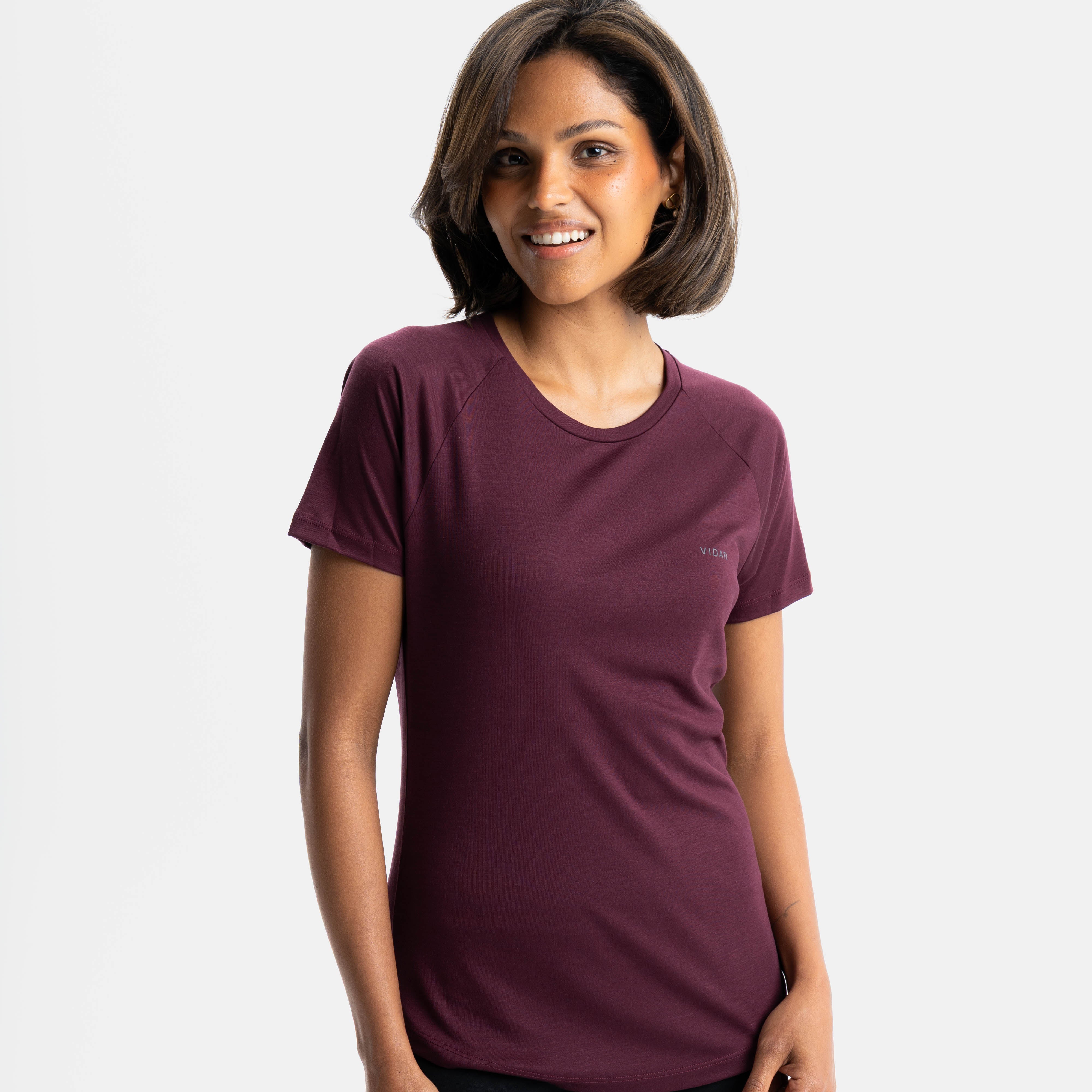 POSEIDA | Natural Performance Shirt | Burgundy Red