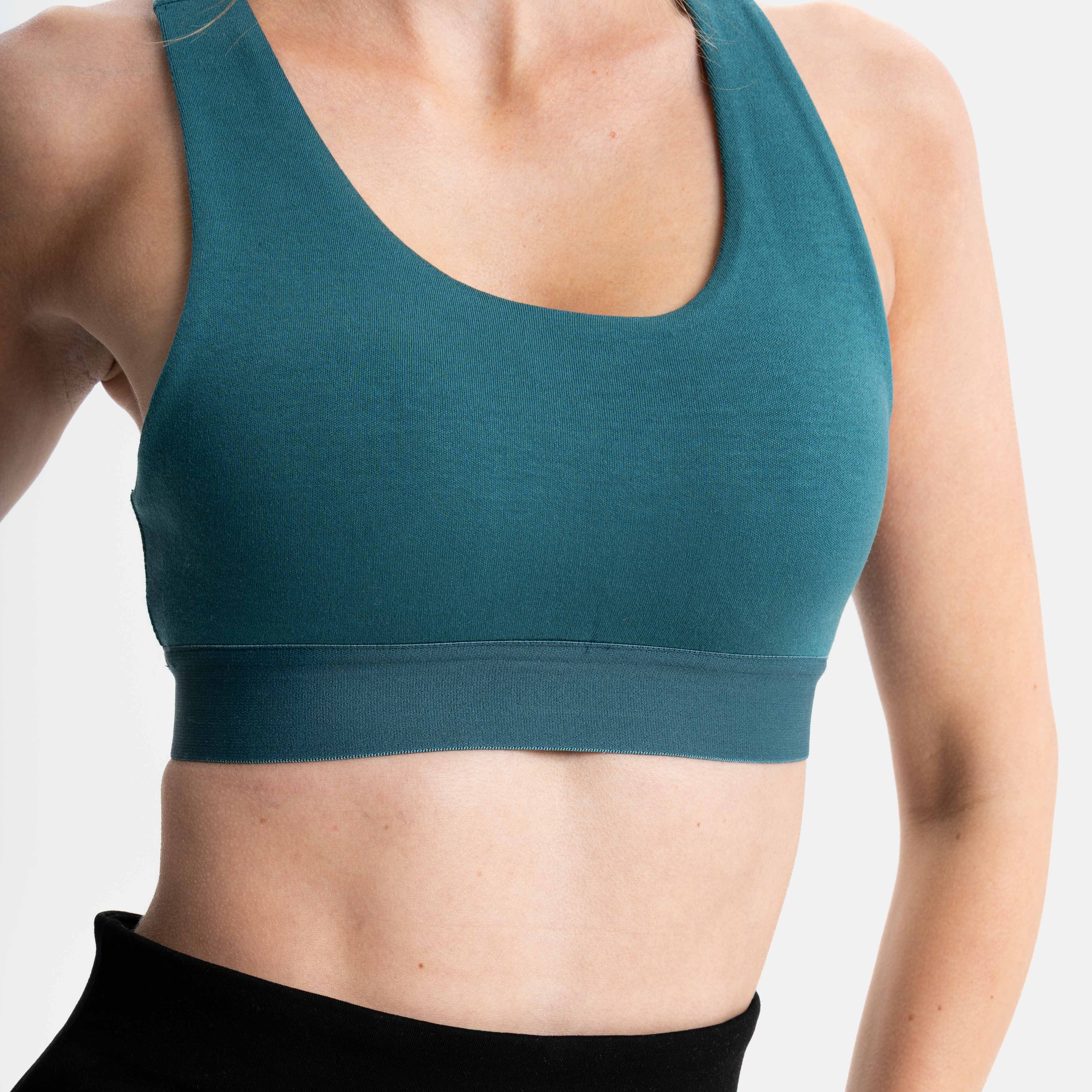 BREATH | Natural Sport Bra | Deep Sea Green