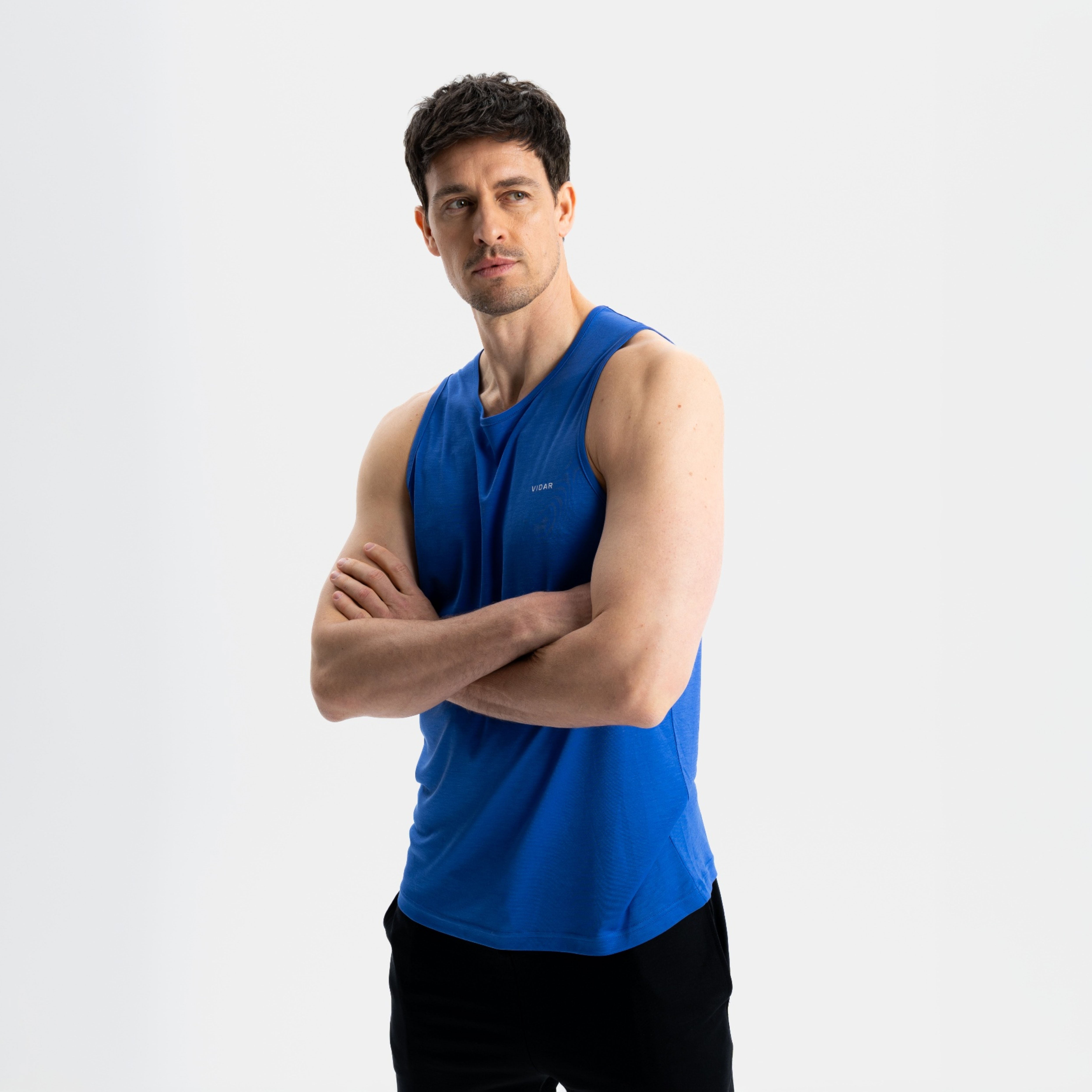 ANSWER | Sleeveless Sport Shirt | Electric Blue