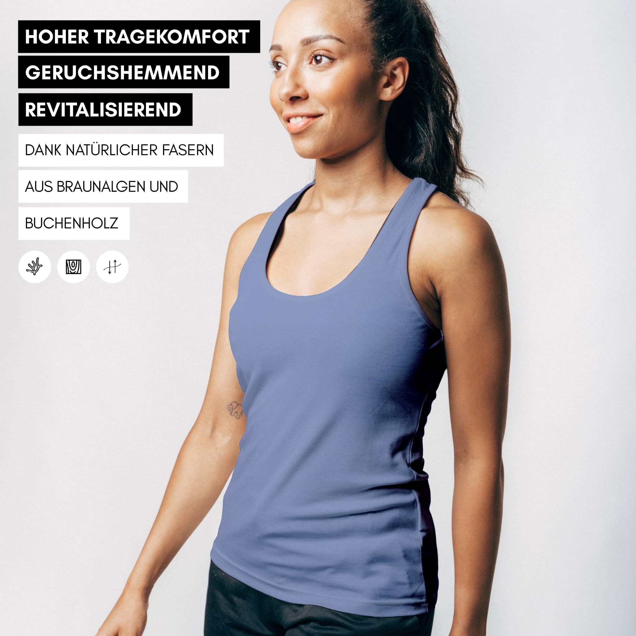 FREE | Natural Sport Top - marineblau