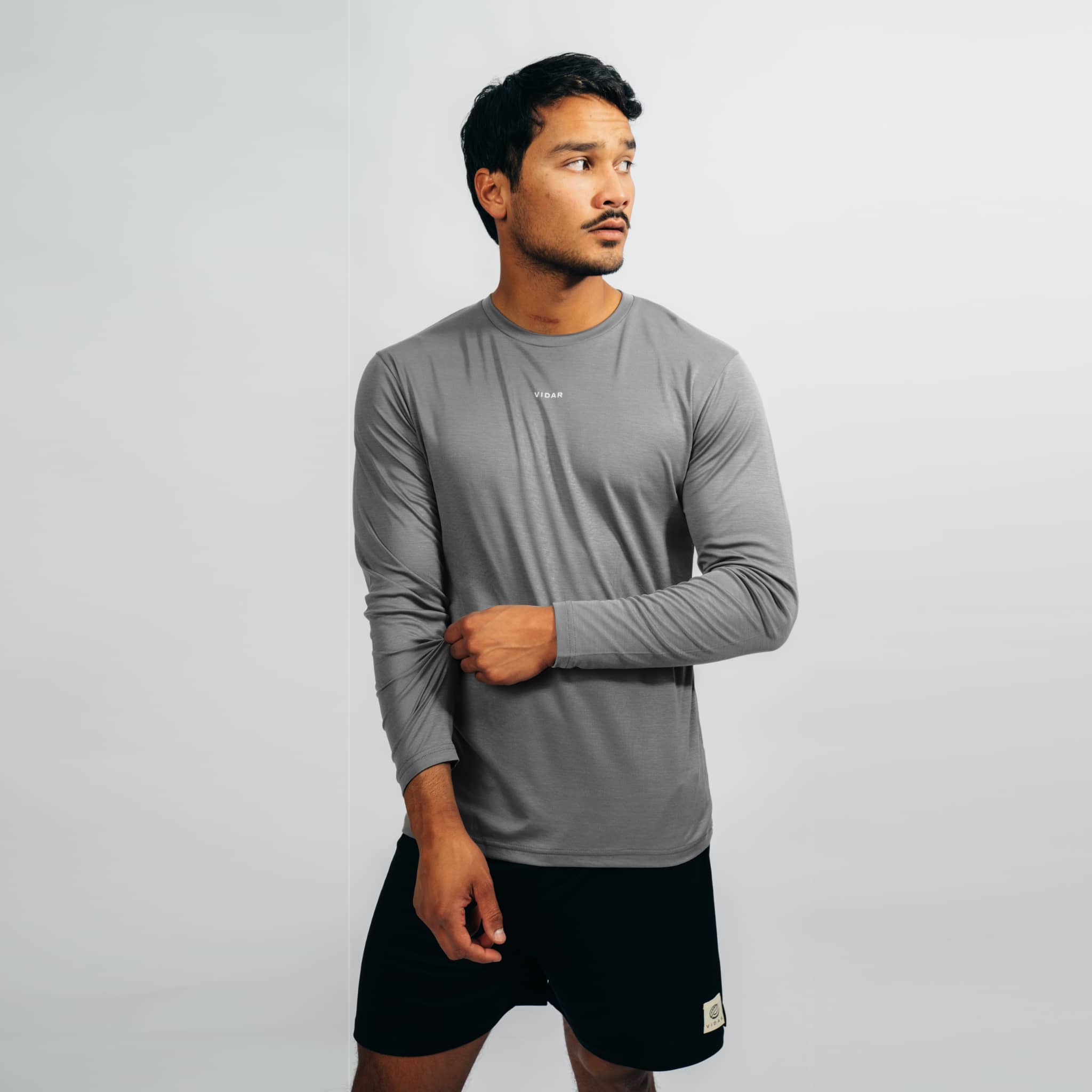 DISTANCE | Natural Performance Longsleeve - grau