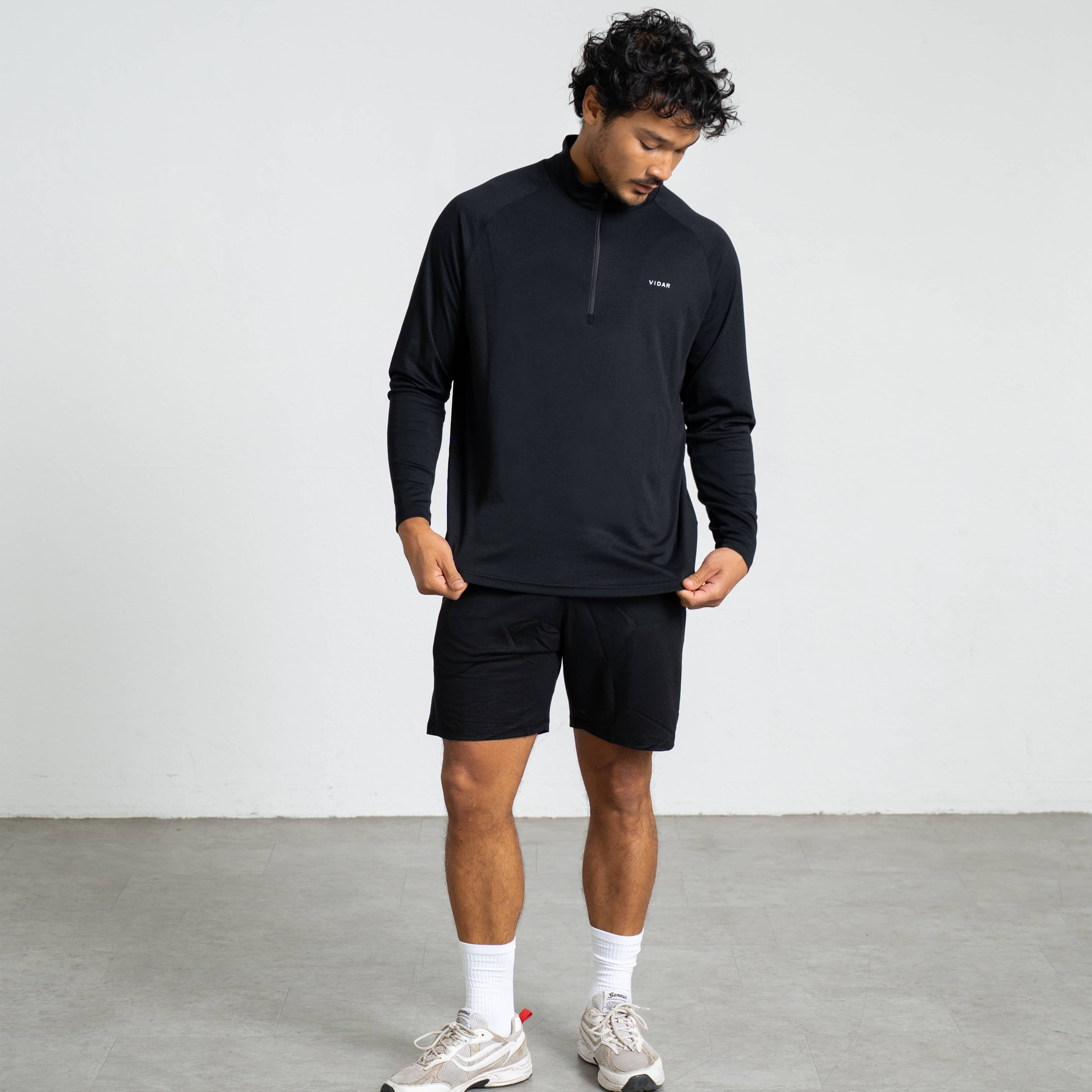 MOTION | Natural Quarter-Zip - schwarz