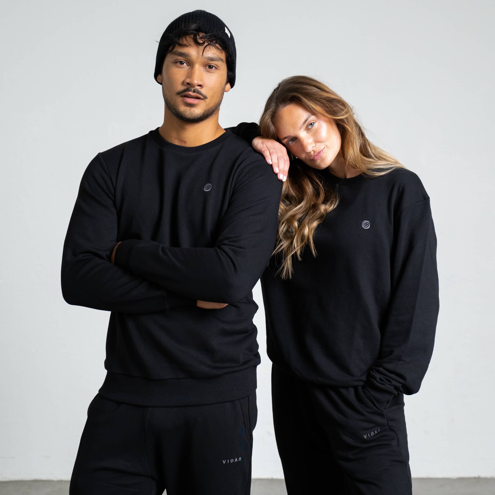 Jogginganzug aus TENCEL™ und Biobaumwolle - schwarz