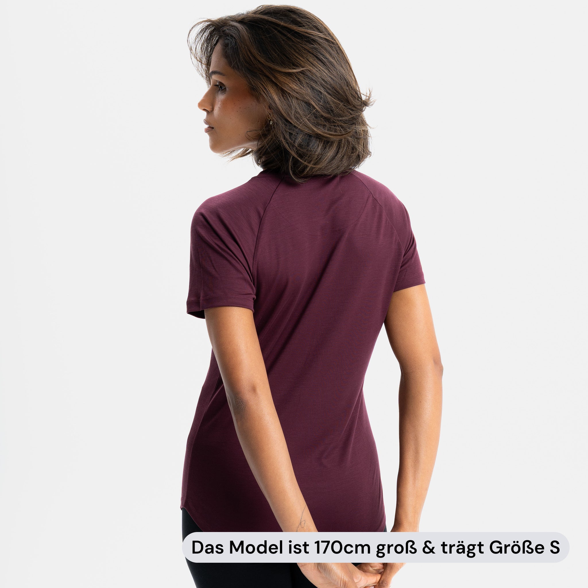 POSEIDA | Natural Performance Shirt | Burgundy Red