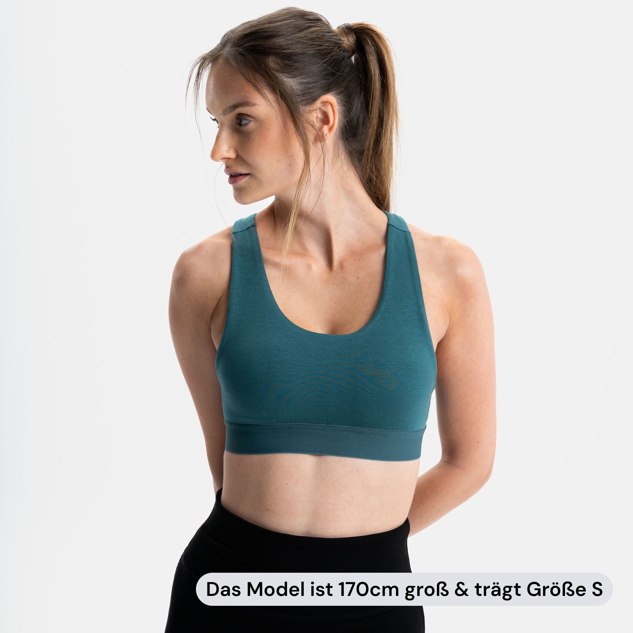 BREATH | Natural Sport Bra | Deep Sea Green