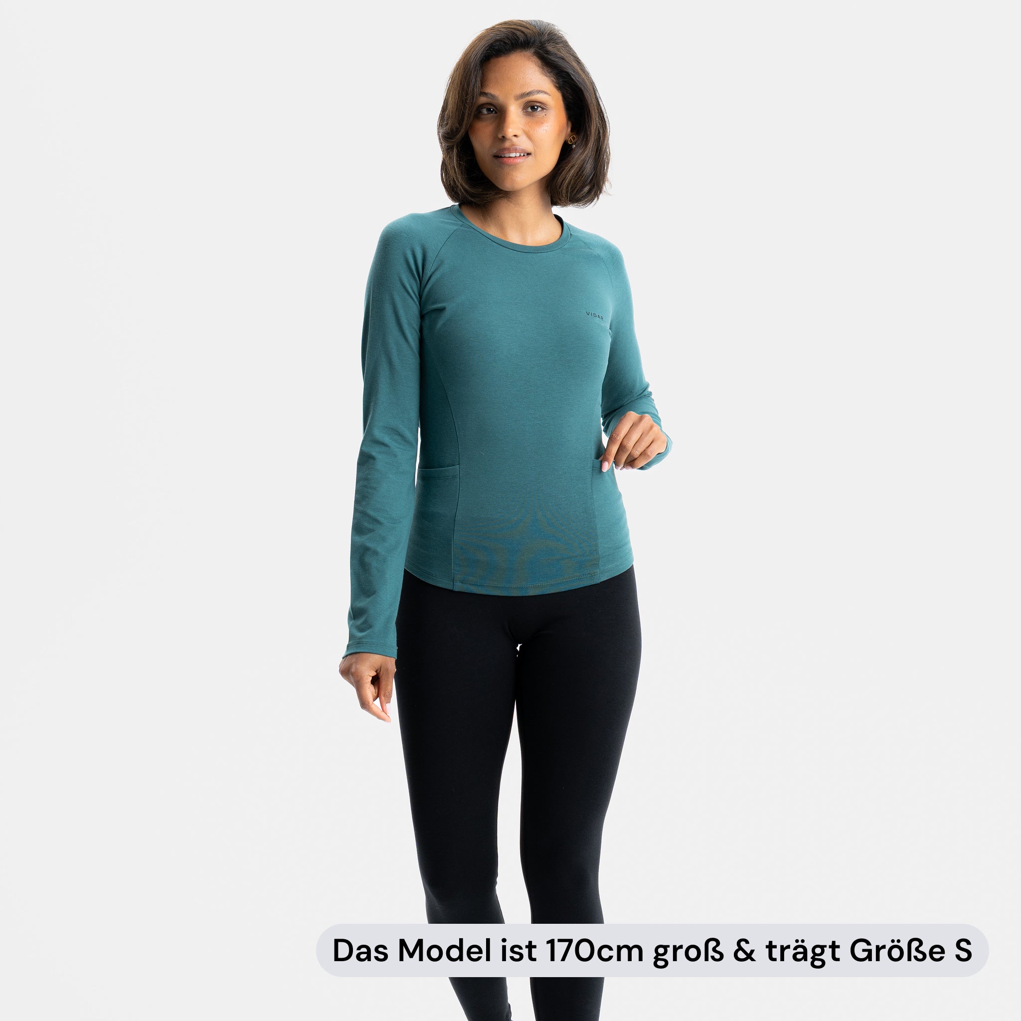 AMBITION | Natural Tight Longsleeve | Deep Sea Green