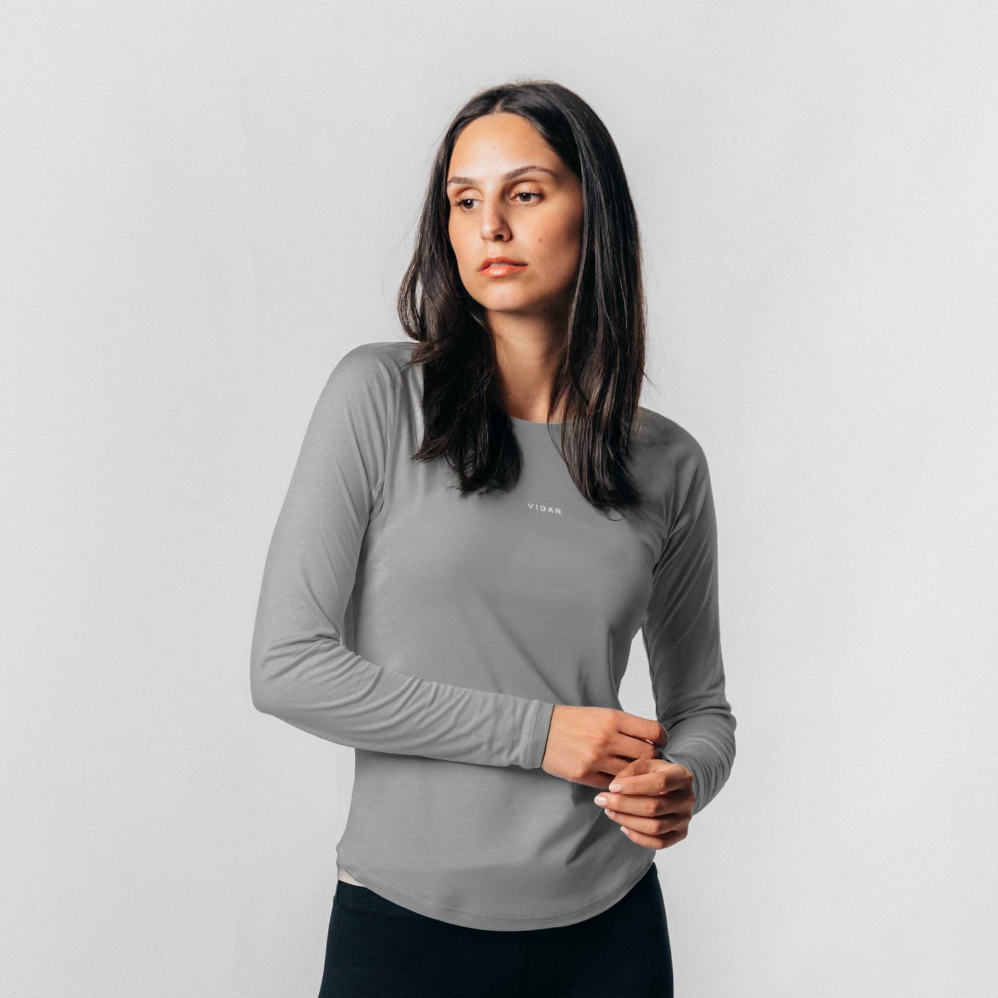 FLOW | Natural Sport Longsleeve - hellgrau