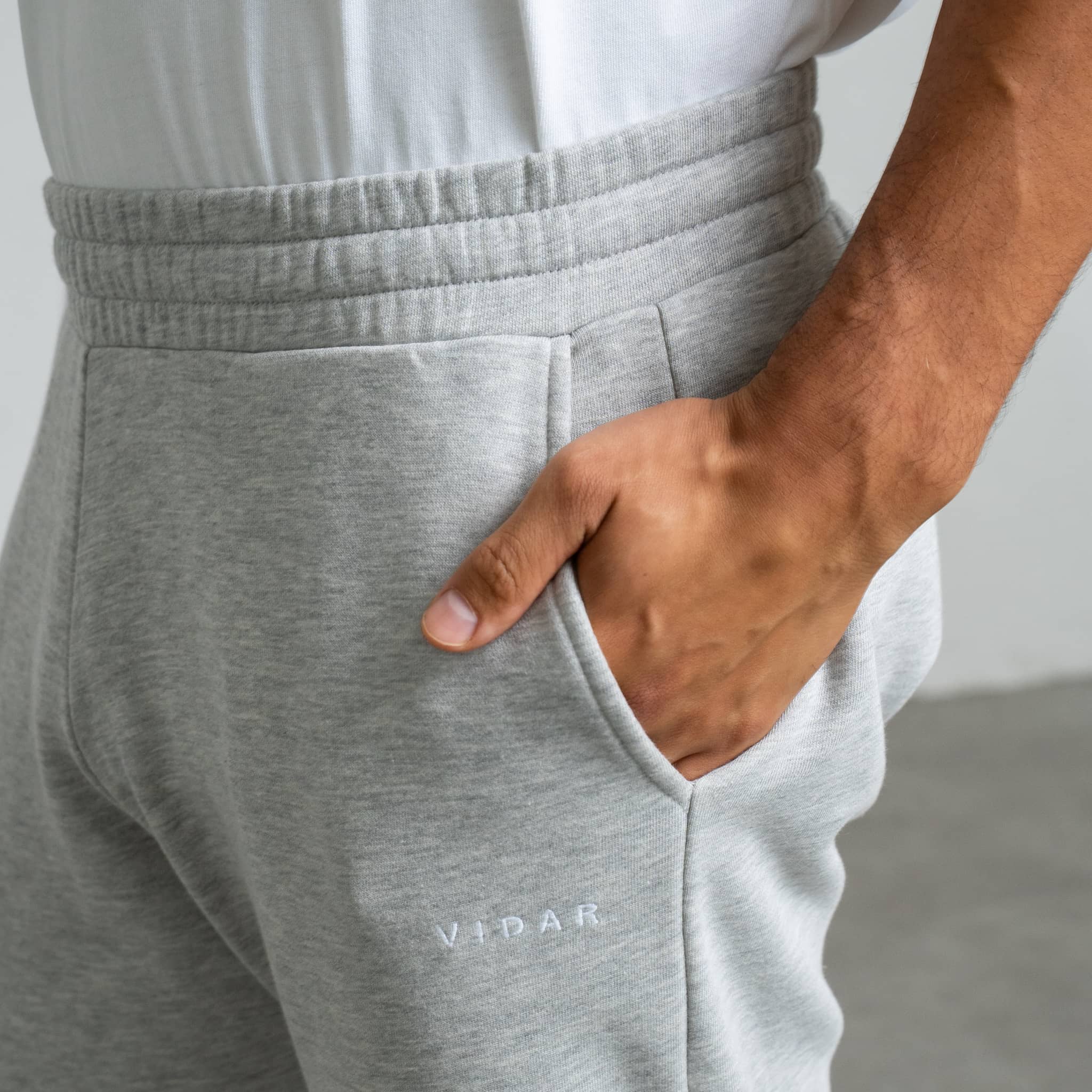 ALL COURT I Natural Sweatpants - grau-meliert