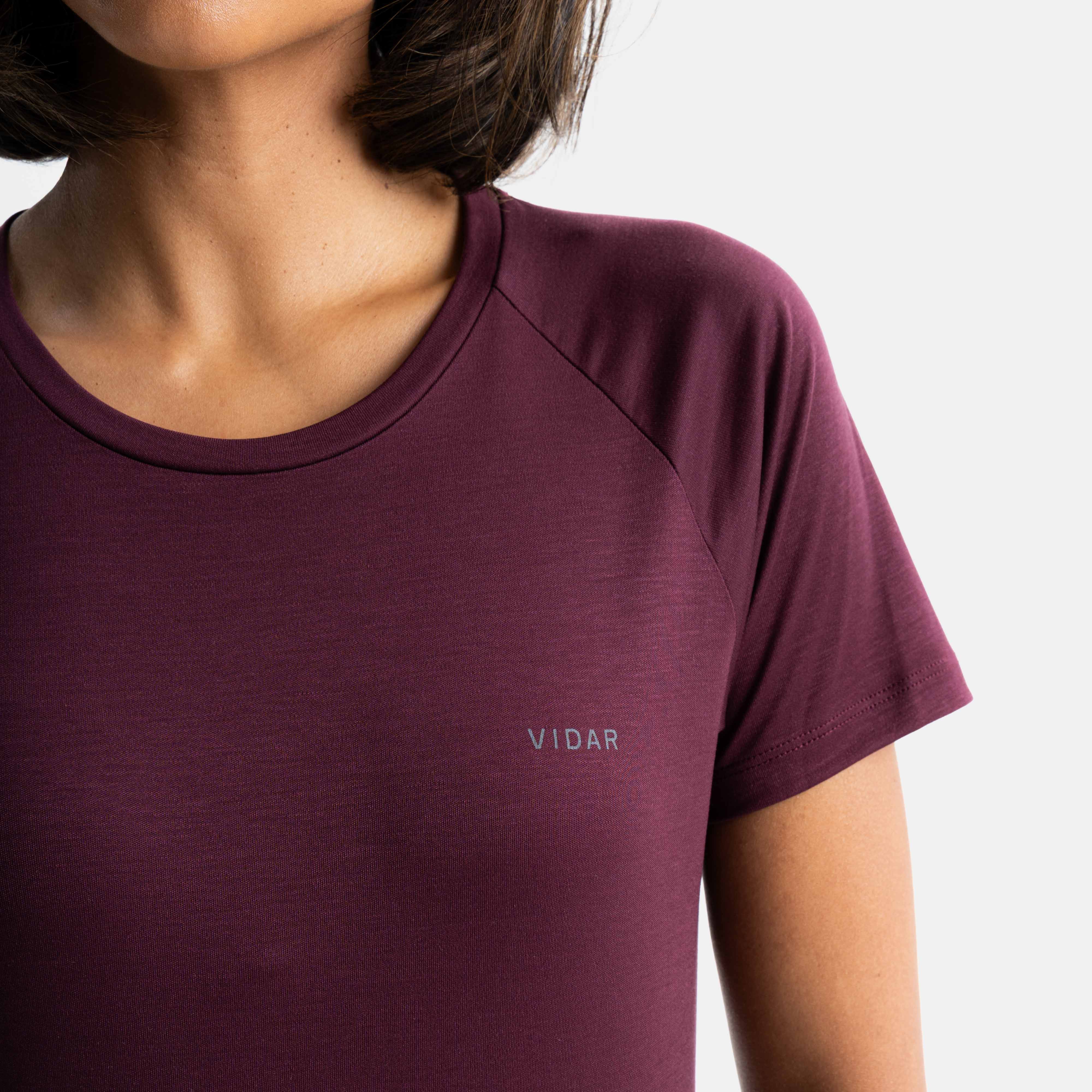 POSEIDA | Natural Performance Shirt | Burgundy Red