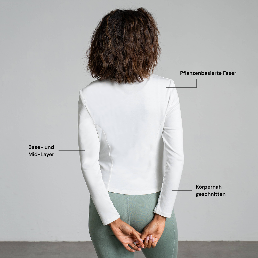 AURA | Natural Full-Zip | White