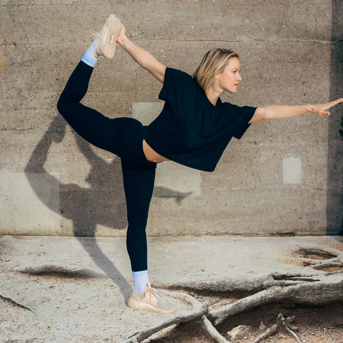 Yoga Sportset Box-Shirt & Leggings aus TENCEL™