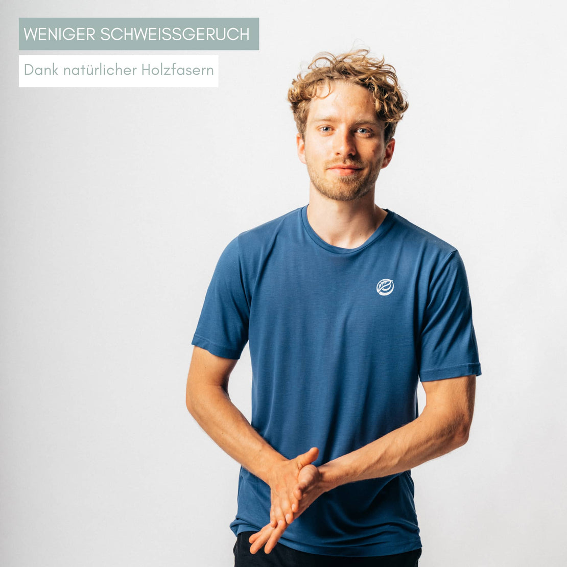 CHANGE I Natural Sport Tee - blau