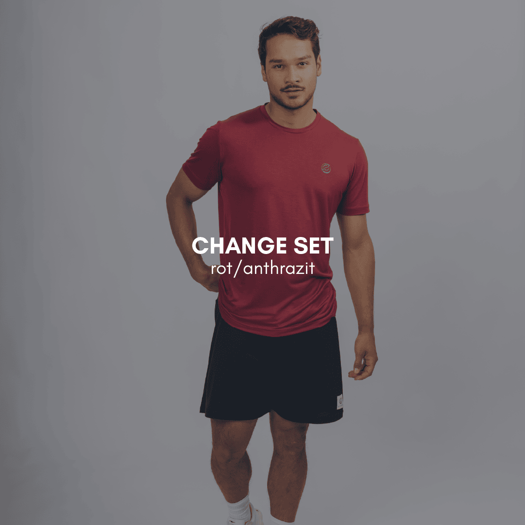 CHANGE Sportset (kurz) - rot / anthrazit