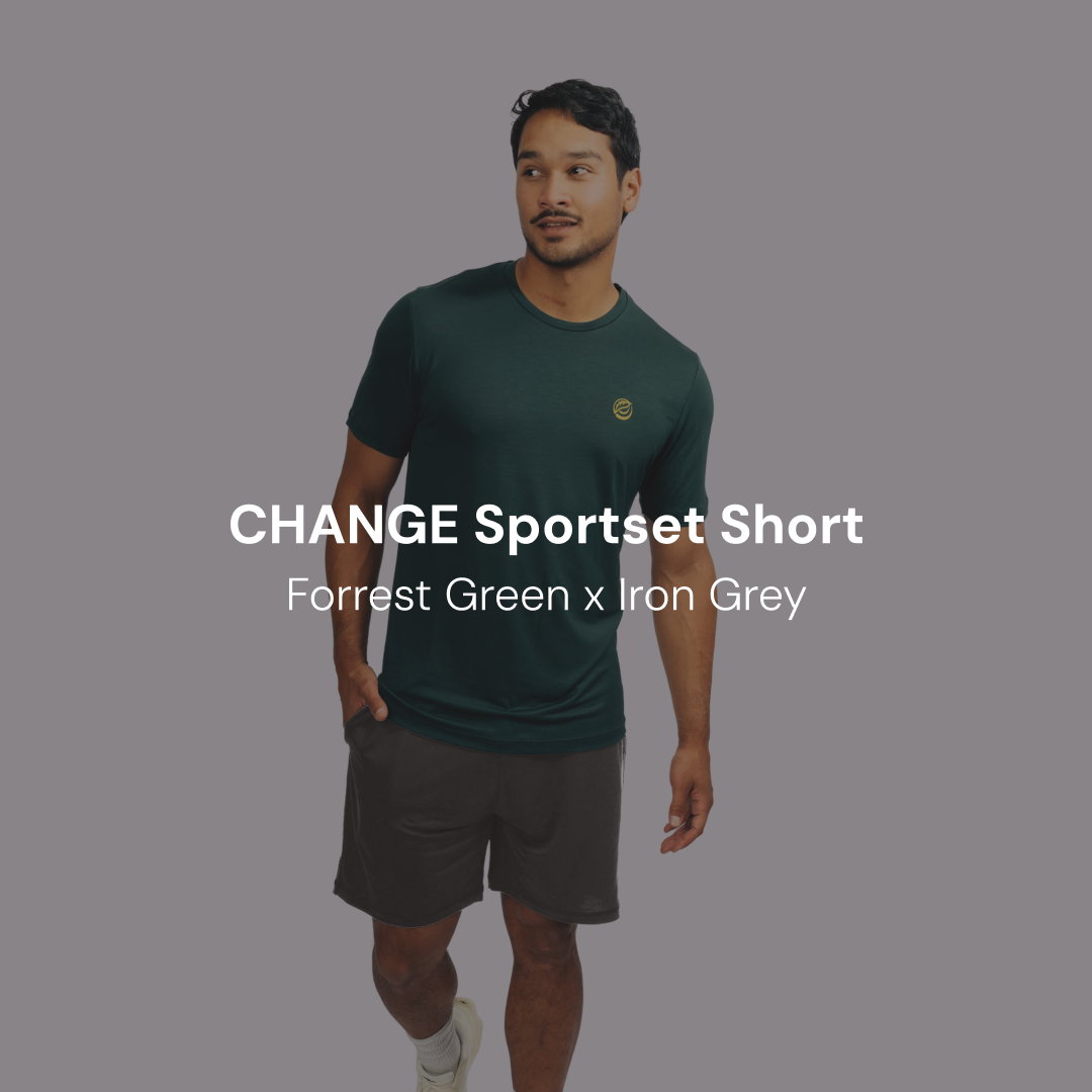 CHANGE Sportset Short | Forrest Green x Iron Grey