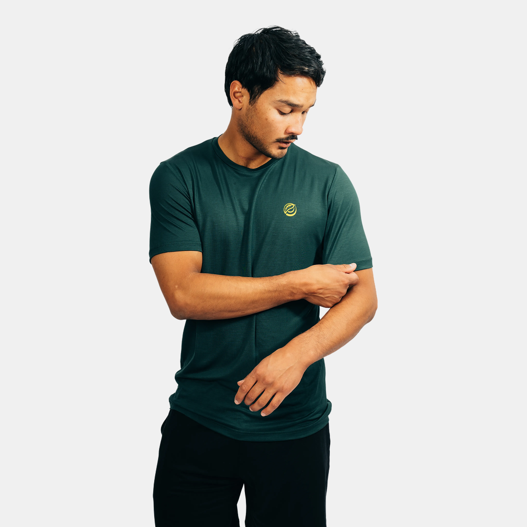 CHANGE I Natural Sport Tee | Forrest Green