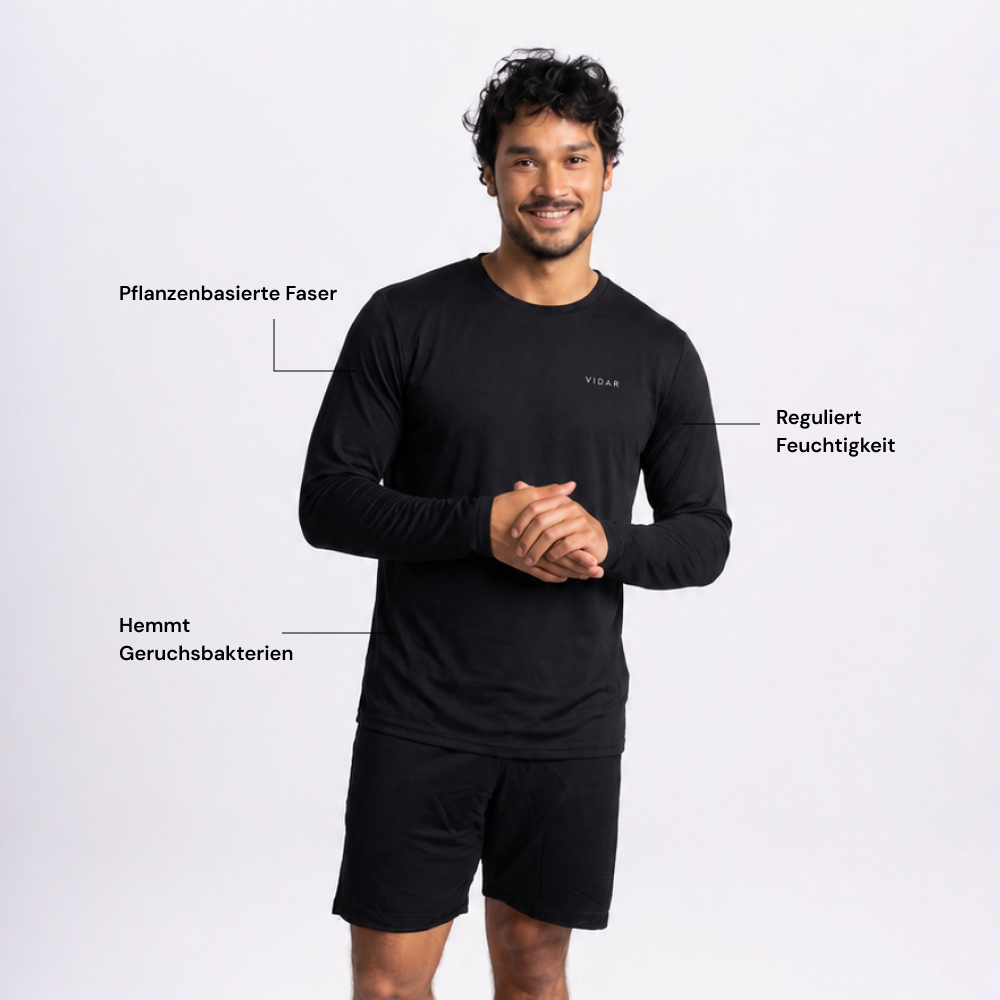 DISTANCE | Natural Performance Longsleeve | Black