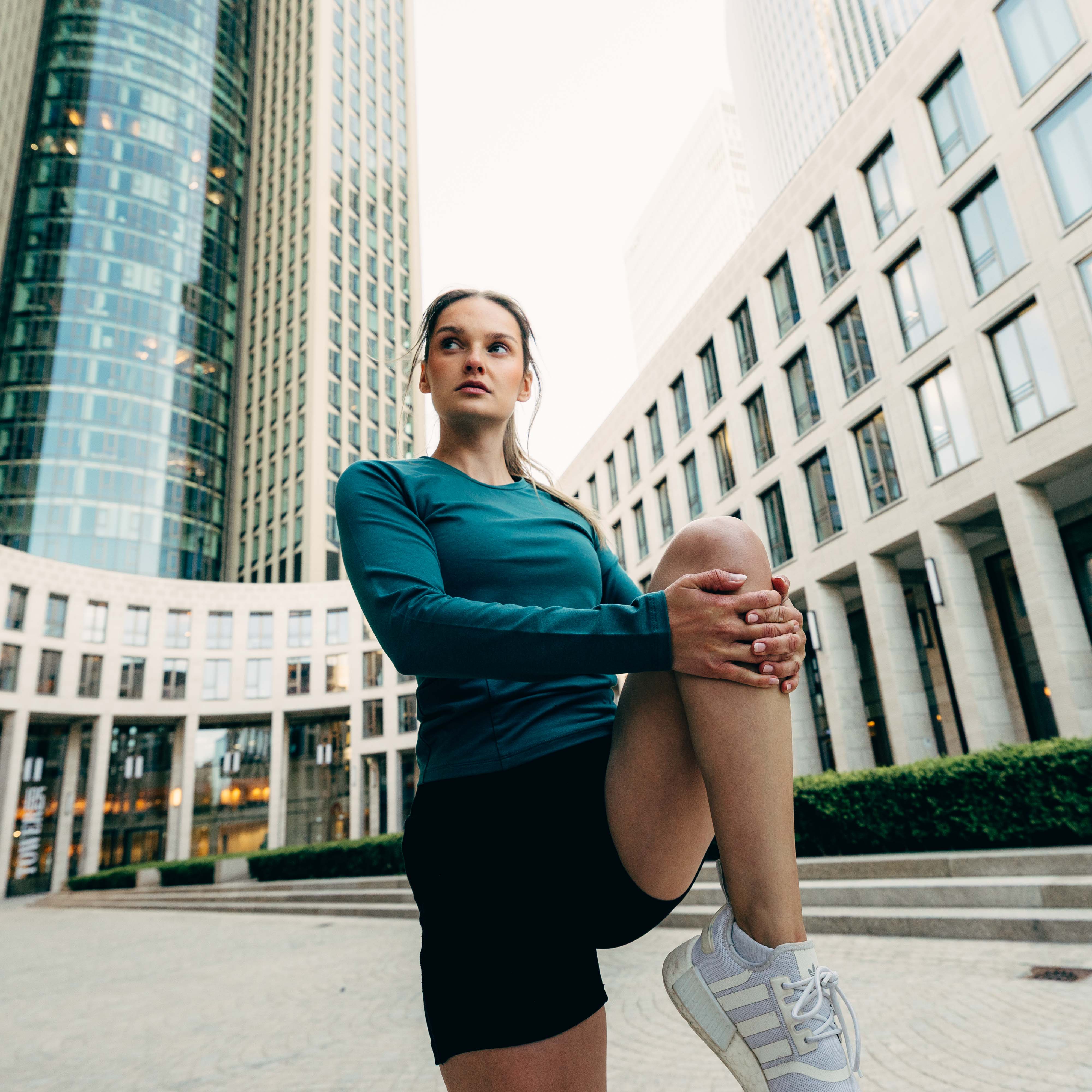 AMBITION | Natural Tight Longsleeve | Deep Sea Green