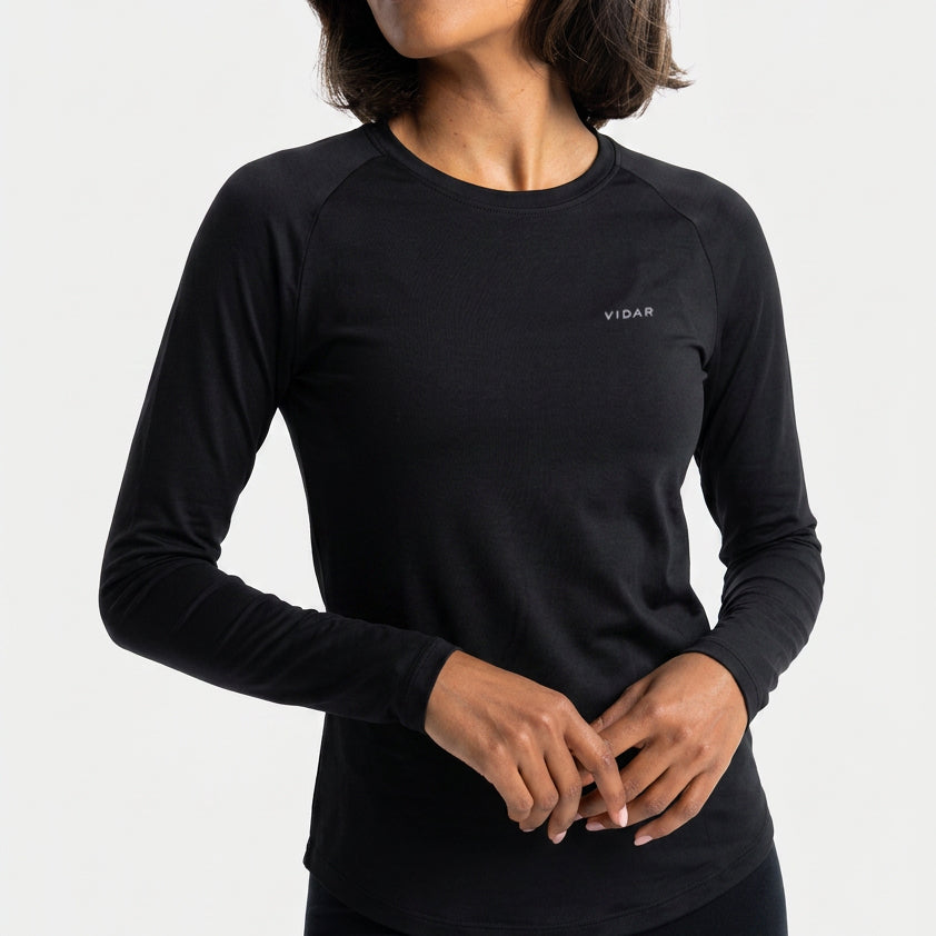 FLOW | Natural Sport Longsleeve | Black