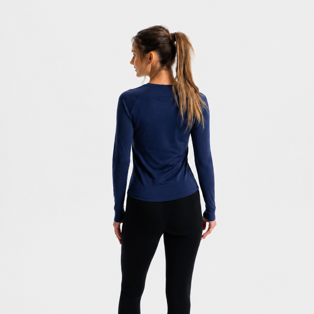 FLOW | Natural Sport Longsleeve | Deep Navy