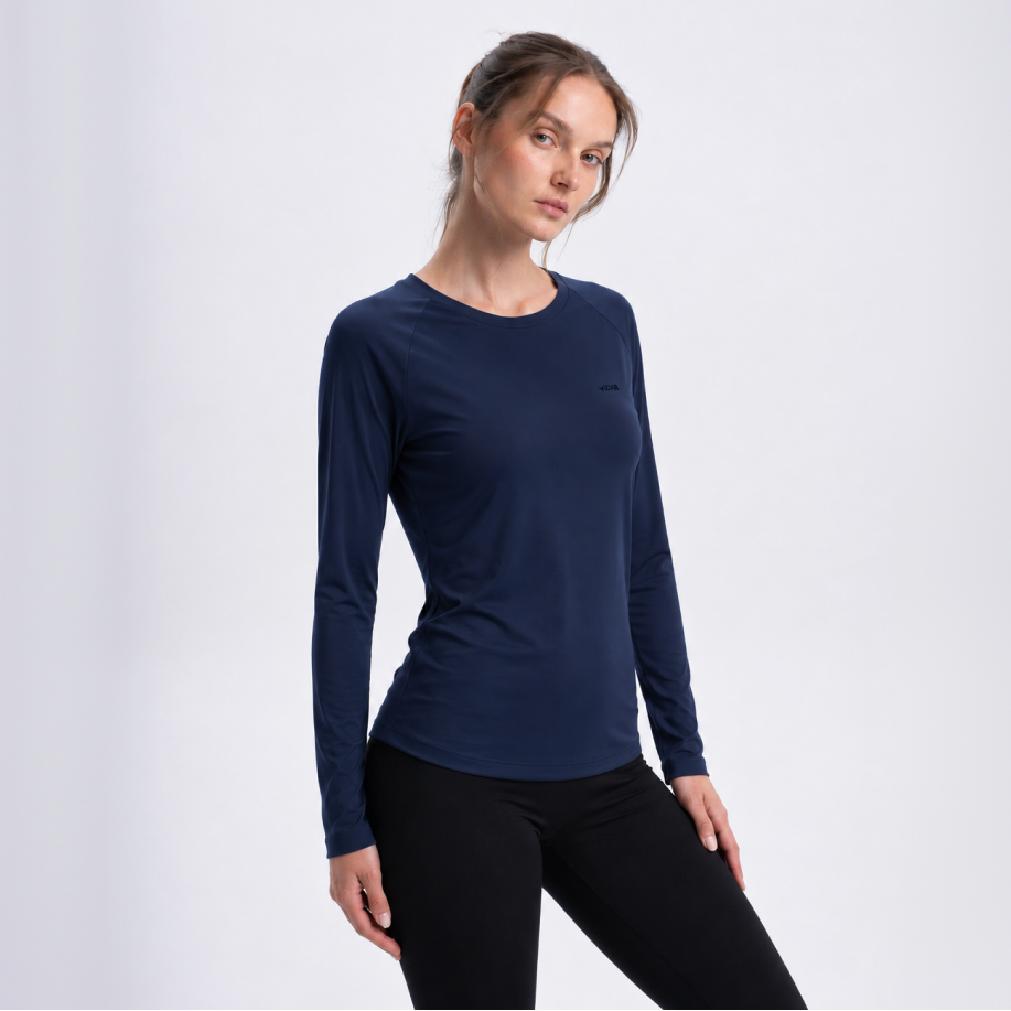 FLOW | Natural Sport Longsleeve | Deep Navy