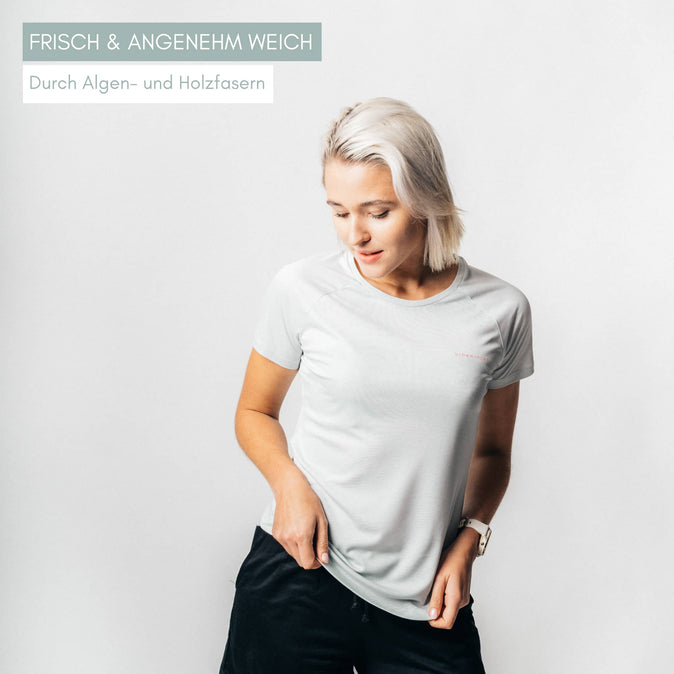POSEIDA | Women Sport Tee grey