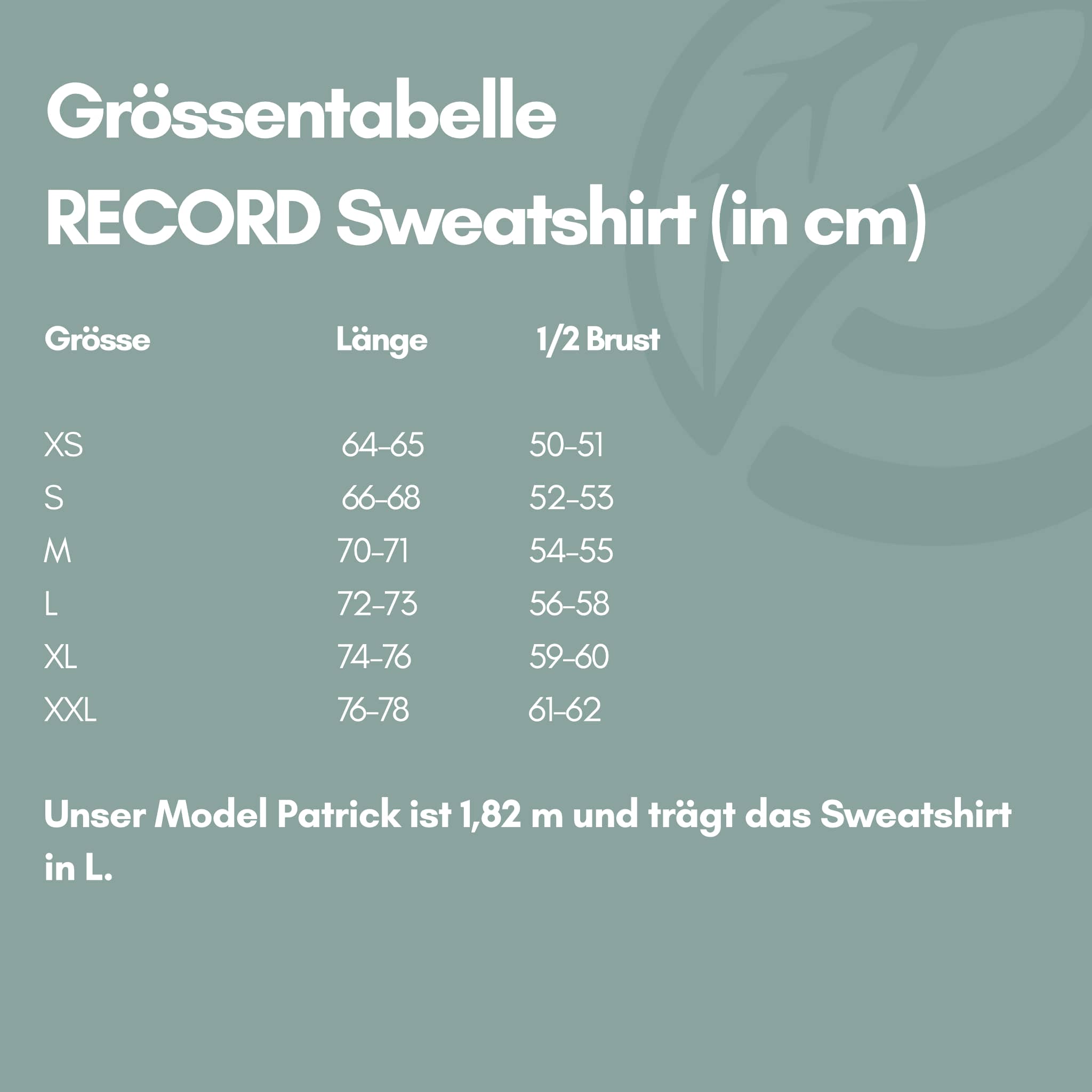 RECORD | Natural Crewneck Sweater navy blau