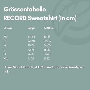 RECORD | Natural Crewneck Sweater navy blau