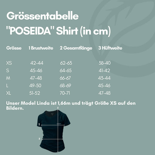 POSEIDA | Women Sport Tee black