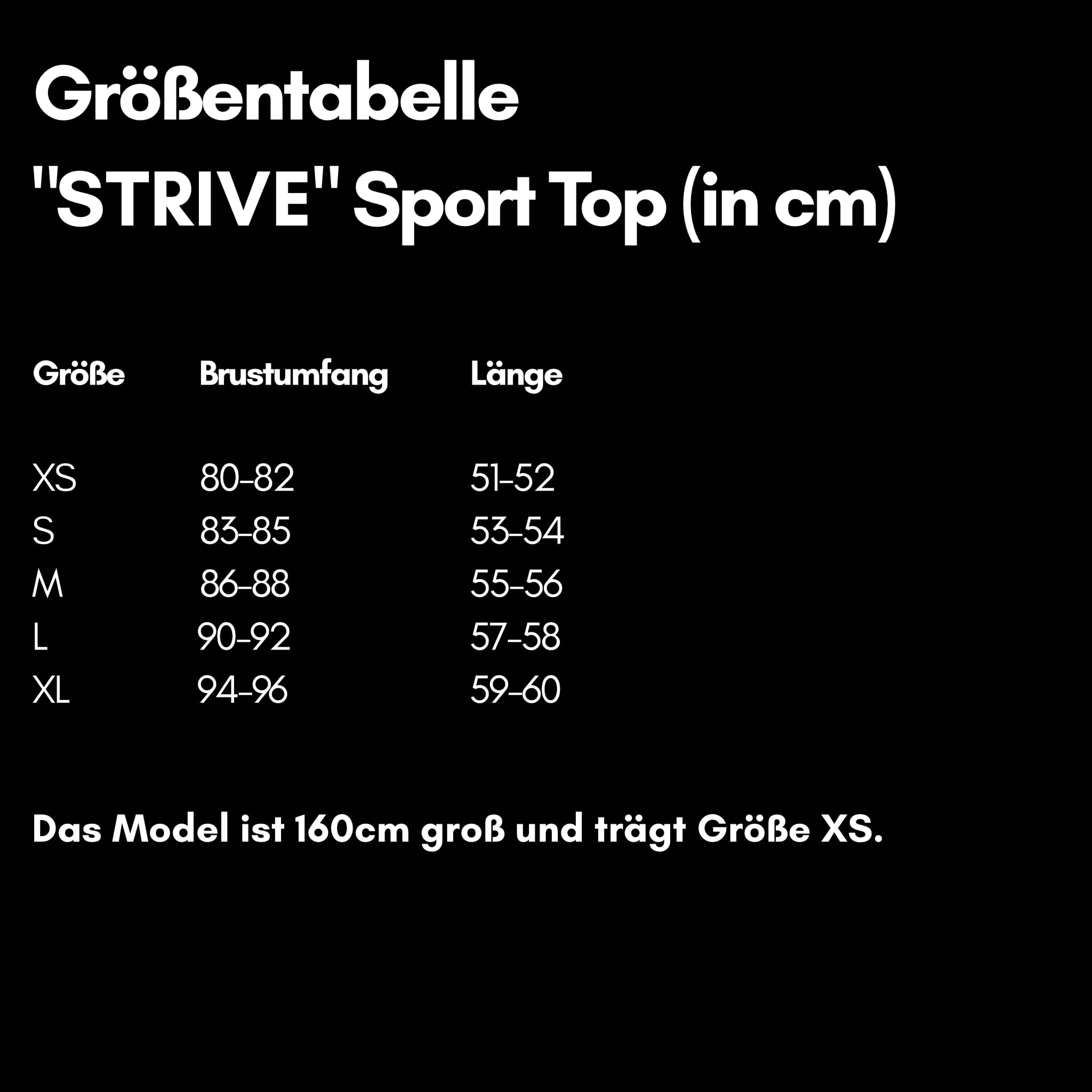 STRIVE I Natural Sport Top - schwarz