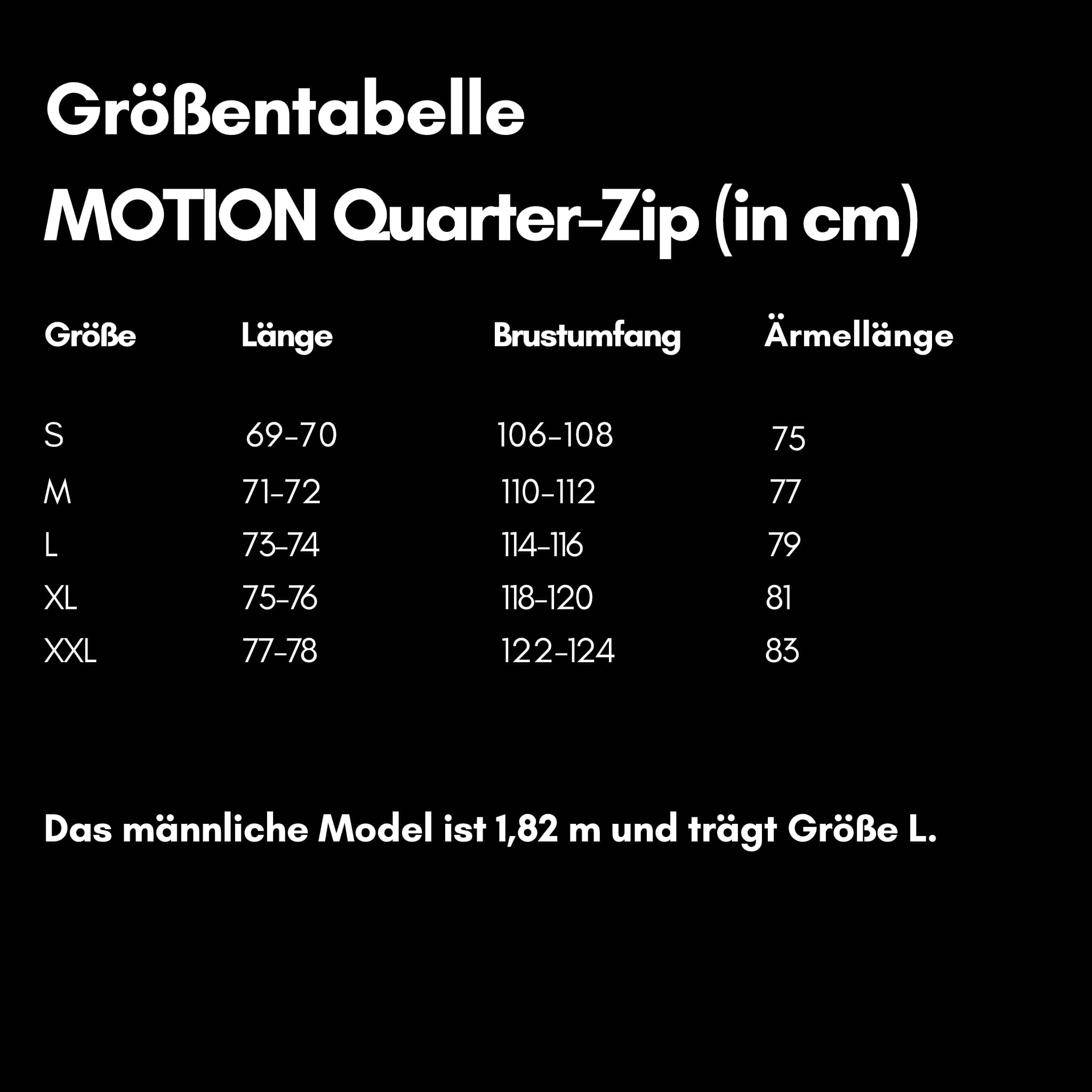 MOTION | Natural Quarter-Zip - schwarz