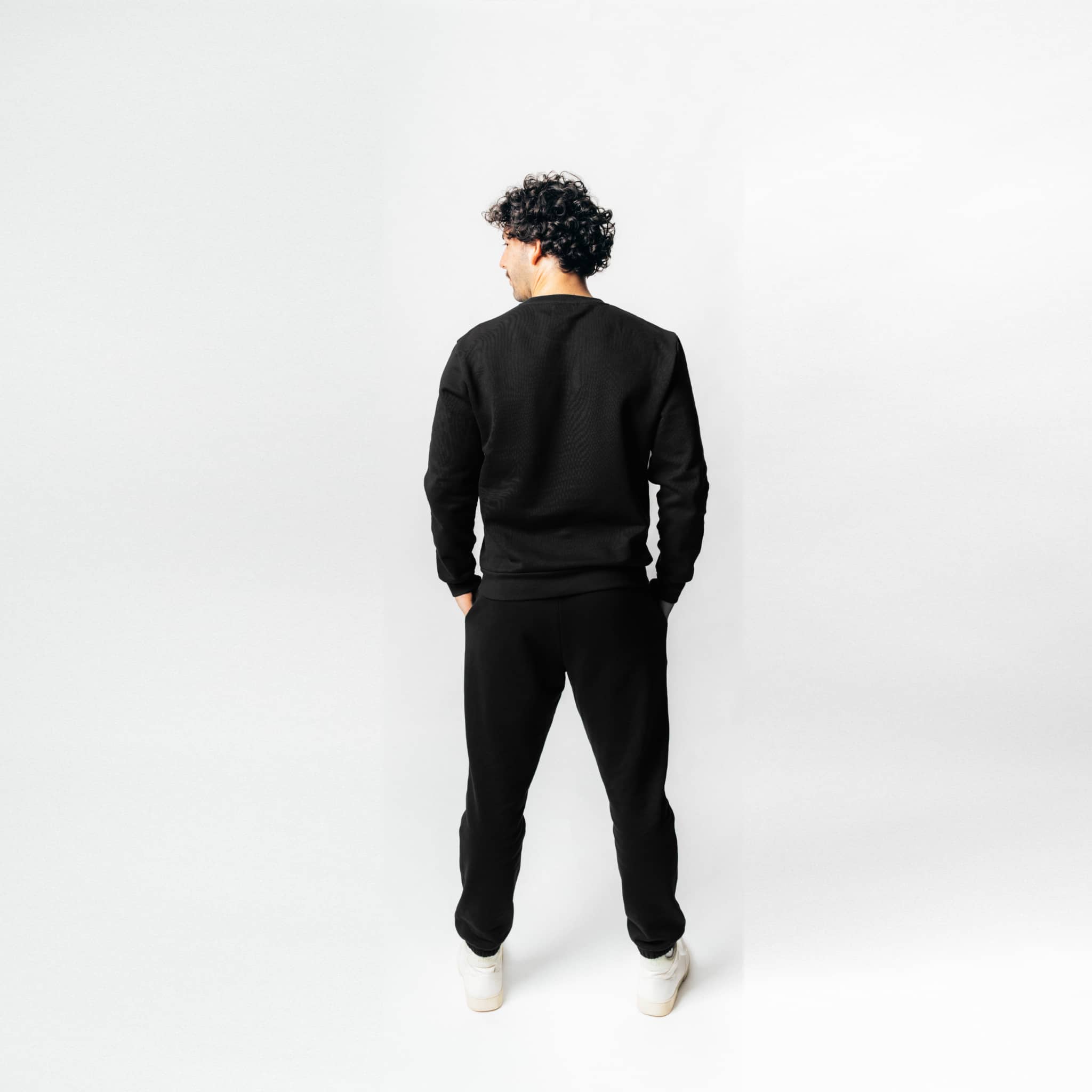 RECORD I Natural Crewneck Sweater - schwarz