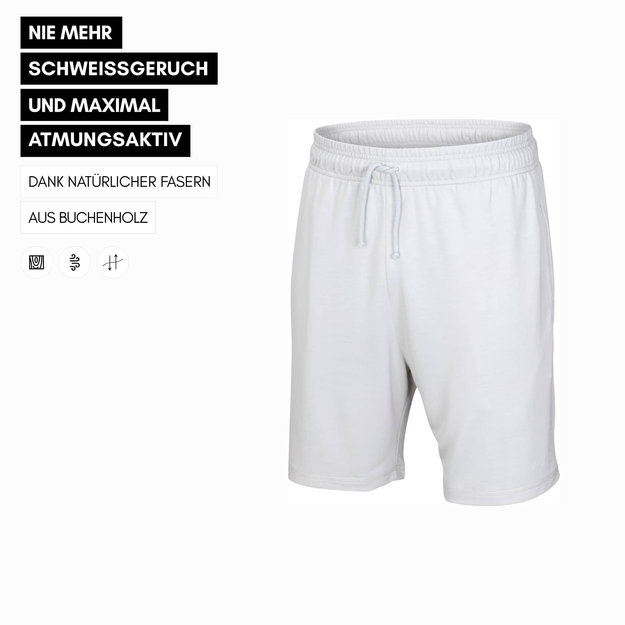 MOVE I Natural Sport Shorts - grau