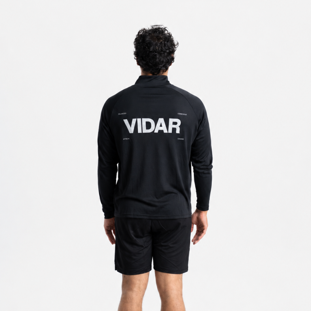 MOTION | Natural Quarter-Zip | Black
