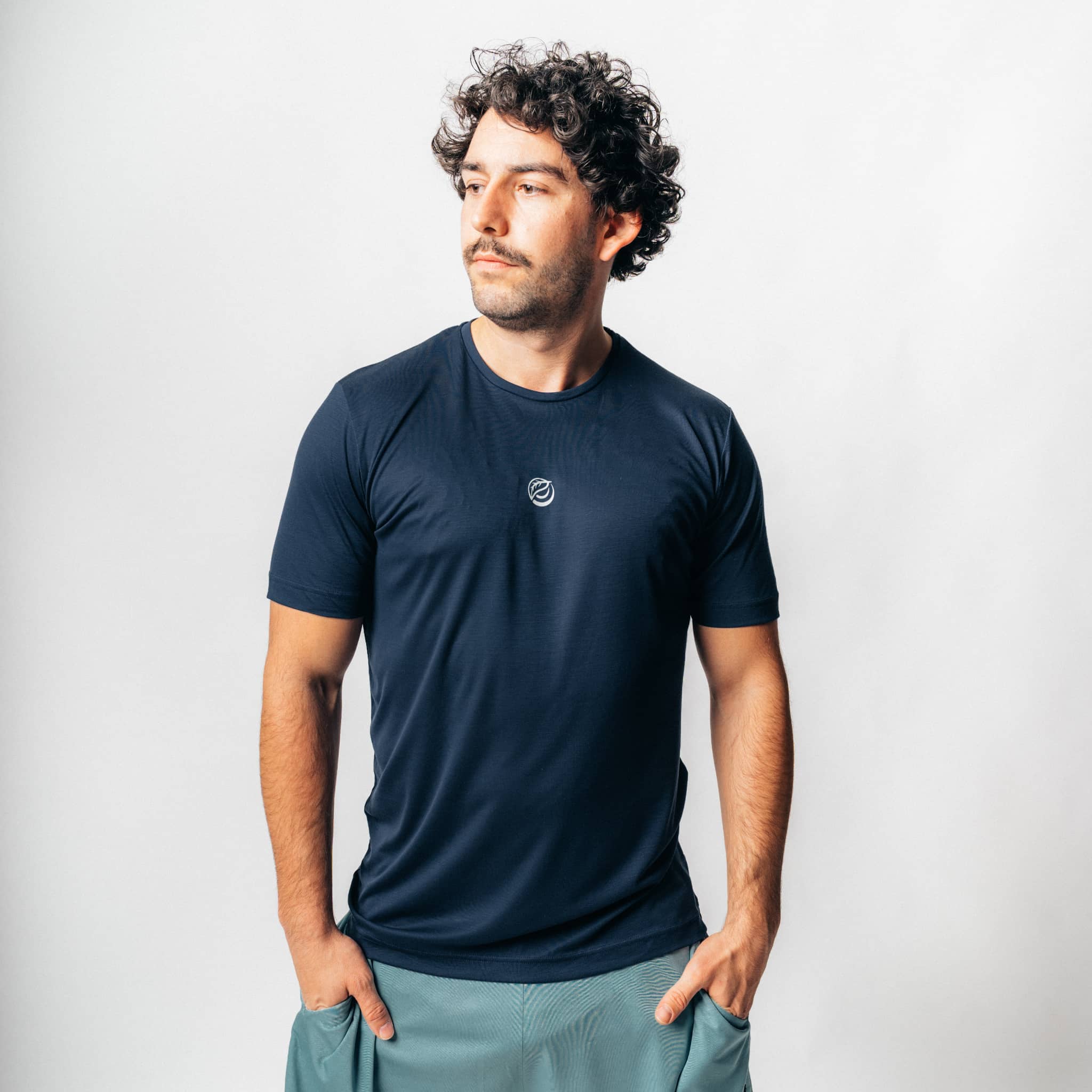 ATTITUDE 2.0 I Natural Performance Tee - navy blau