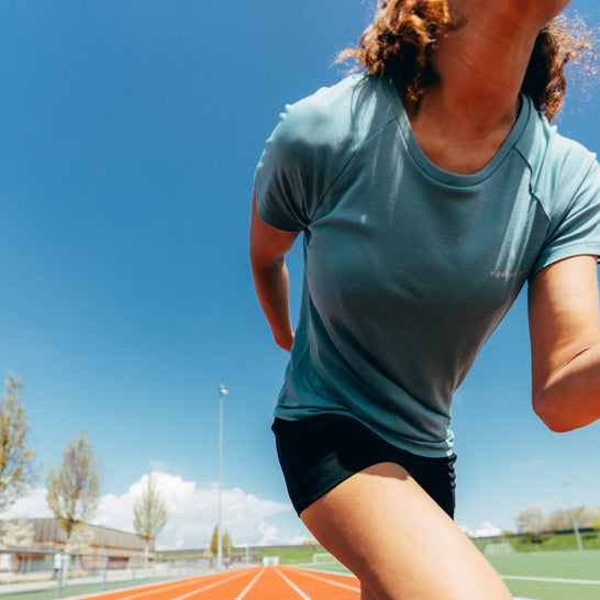 POSEIDA | Women Sport Tee mineral blue