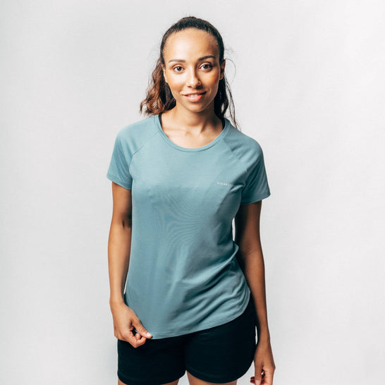 POSEIDA | Women Sport Tee mineral blue