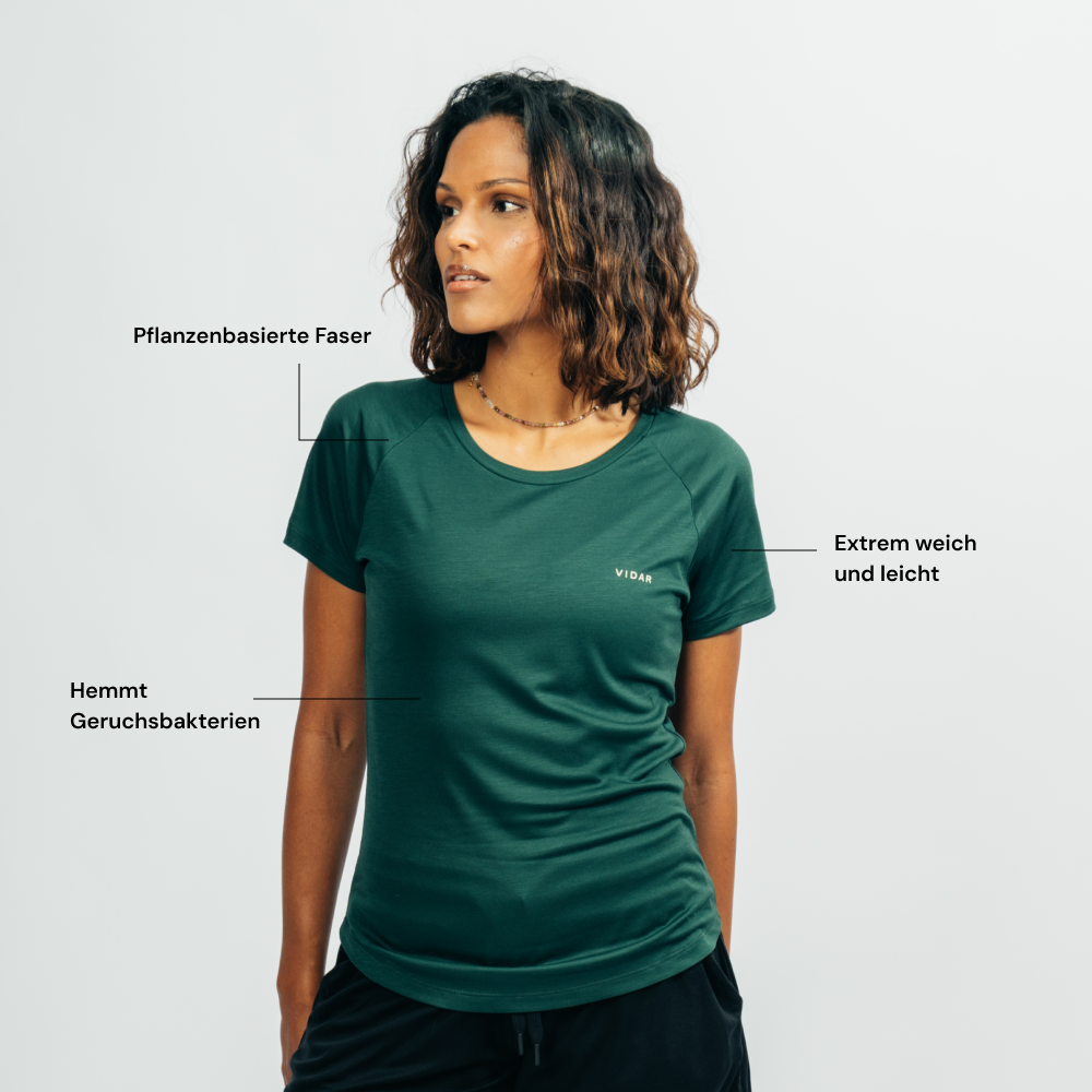POSEIDA | Women Sport Shirt | Forrest Green