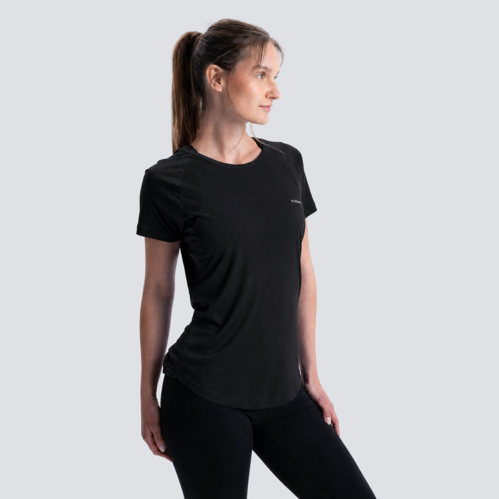 POSEIDA | Women Sport Shirt | Black