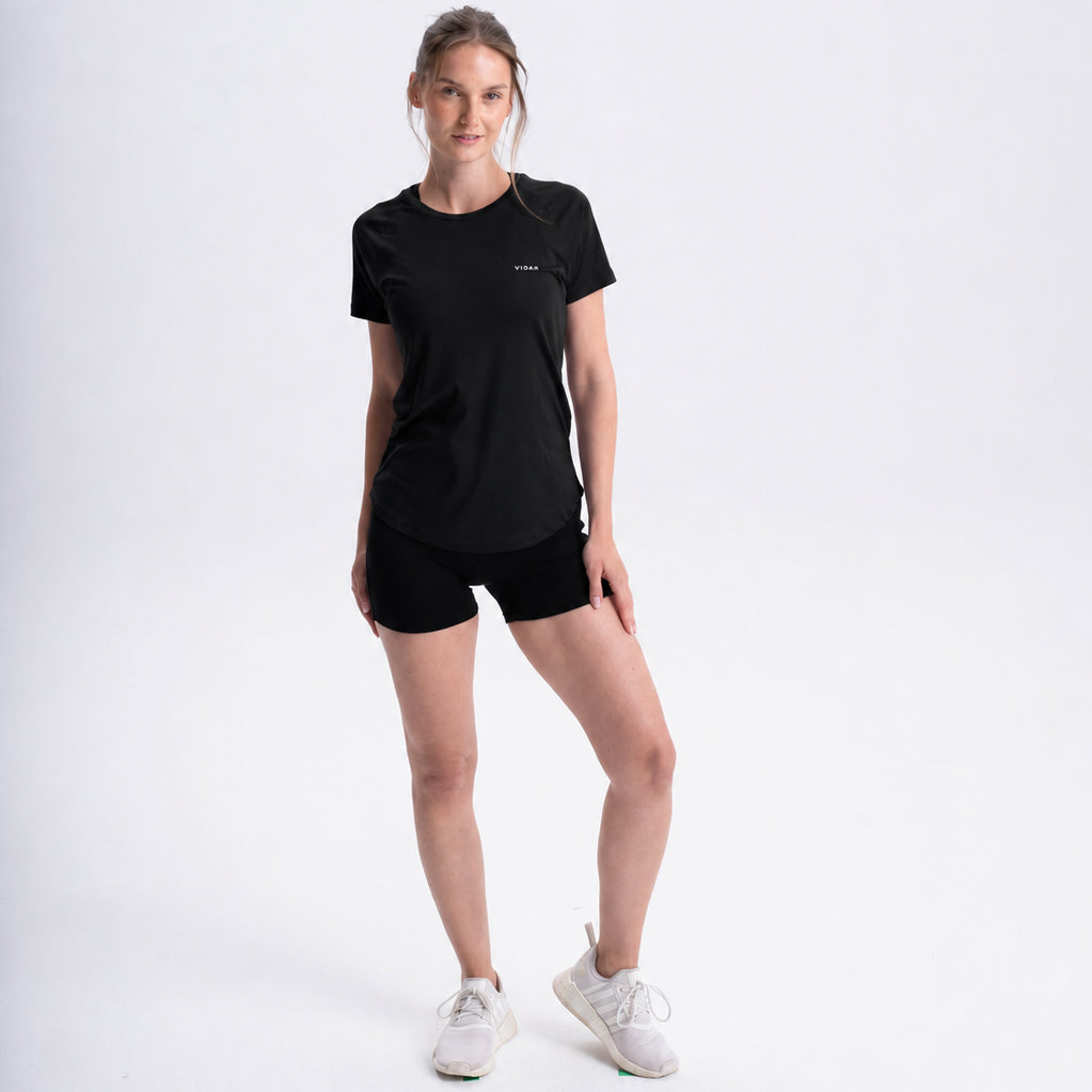 POSEIDA | Women Sport Shirt | Black