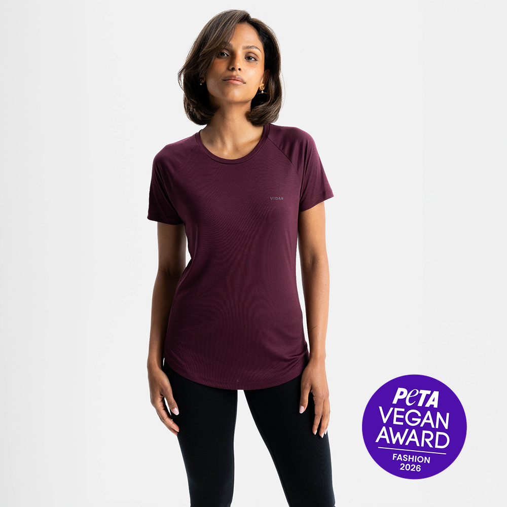 POSEIDA | Natural Performance Shirt | Burgundy Red