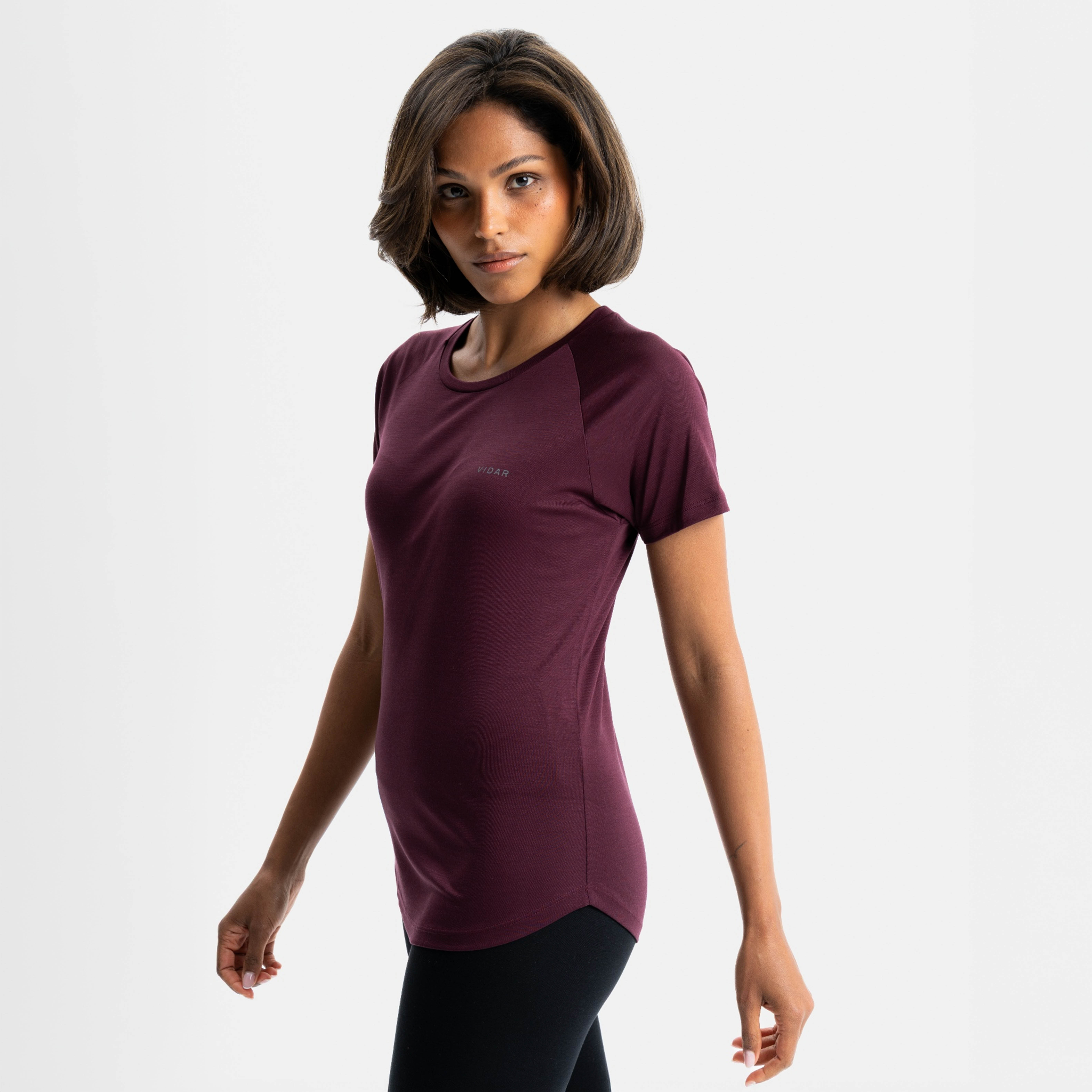POSEIDA | Natural Performance Shirt | Burgundy Red